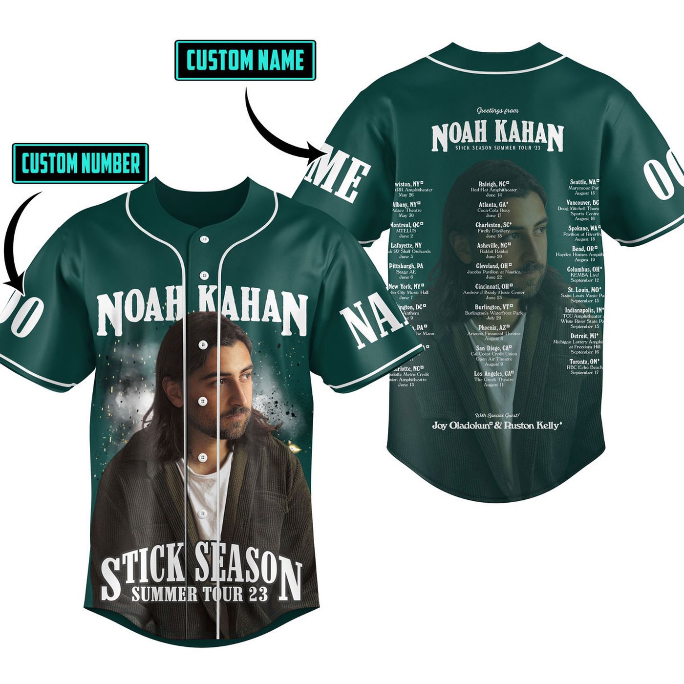 Noah Kahan Baseball Jersey For Men Women And Kids Gift