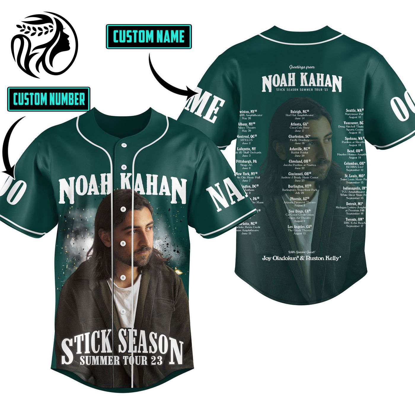 Noah Kahan Baseball Jersey For Men Women And Kids Gift