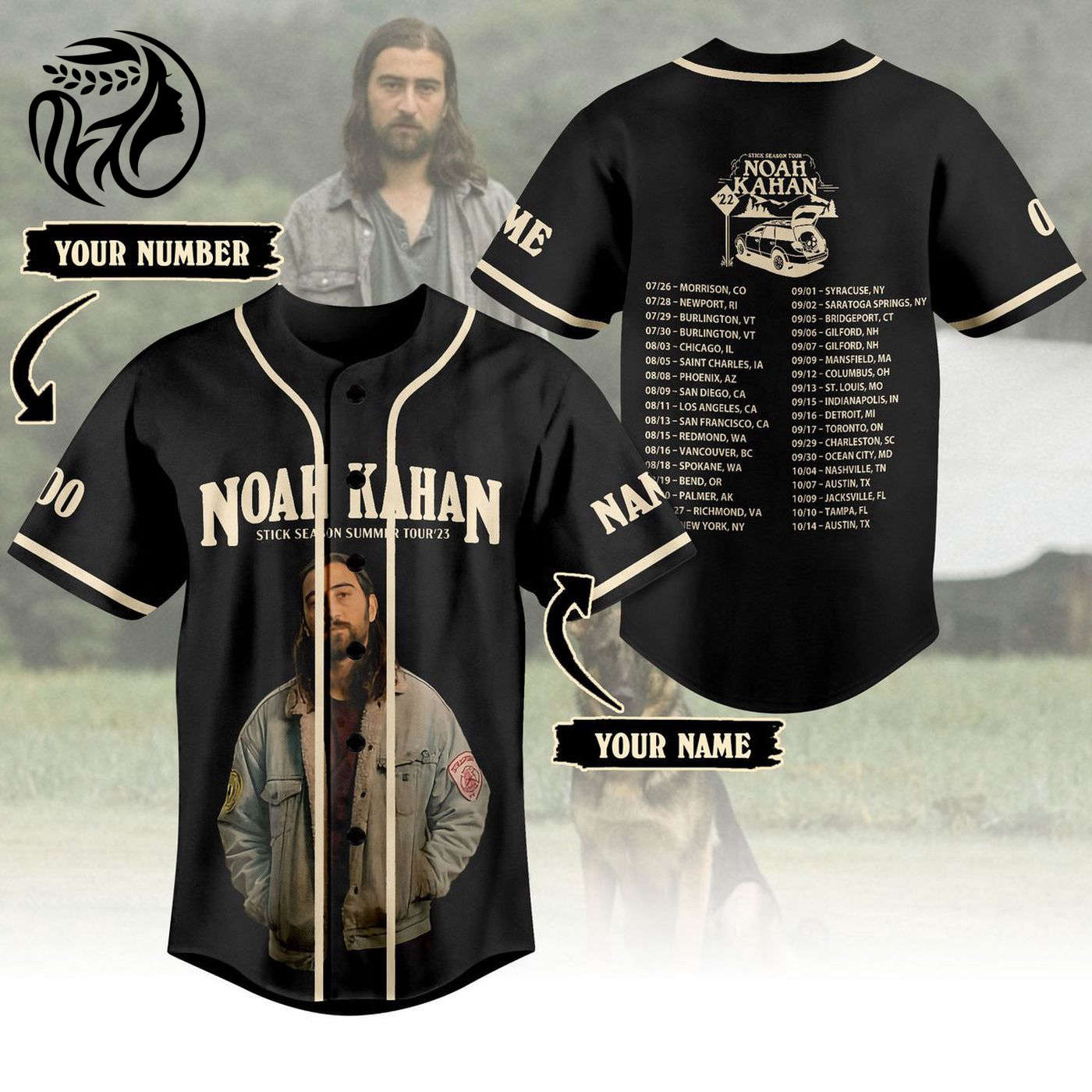 Noah Kahan Baseball Jersey For Men Women And Kids Gift