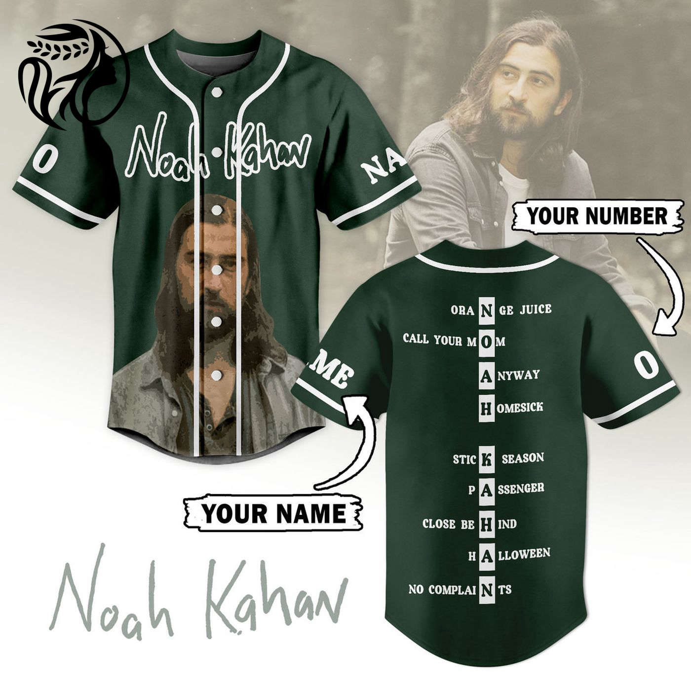 Noah Kahan Baseball Jersey For Men Women And Kids Gift