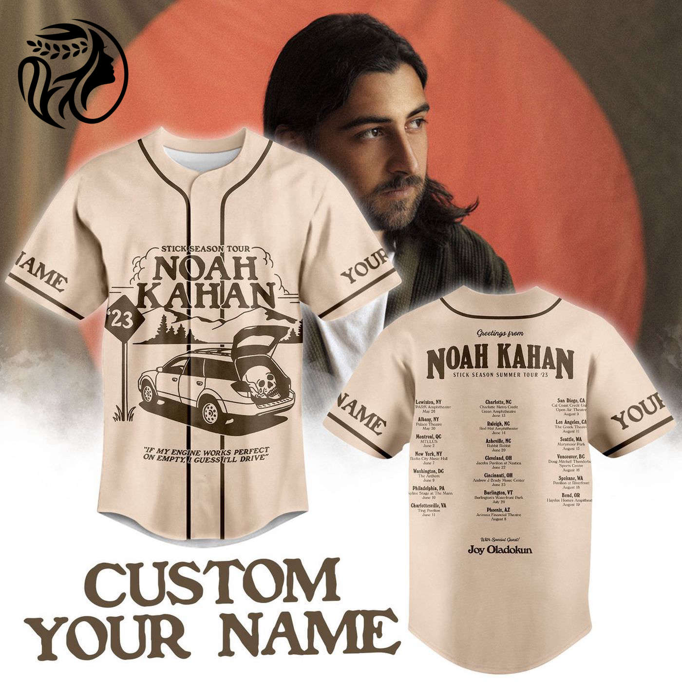 Noah Kahan Baseball Jersey For Men Women And Kids Gift