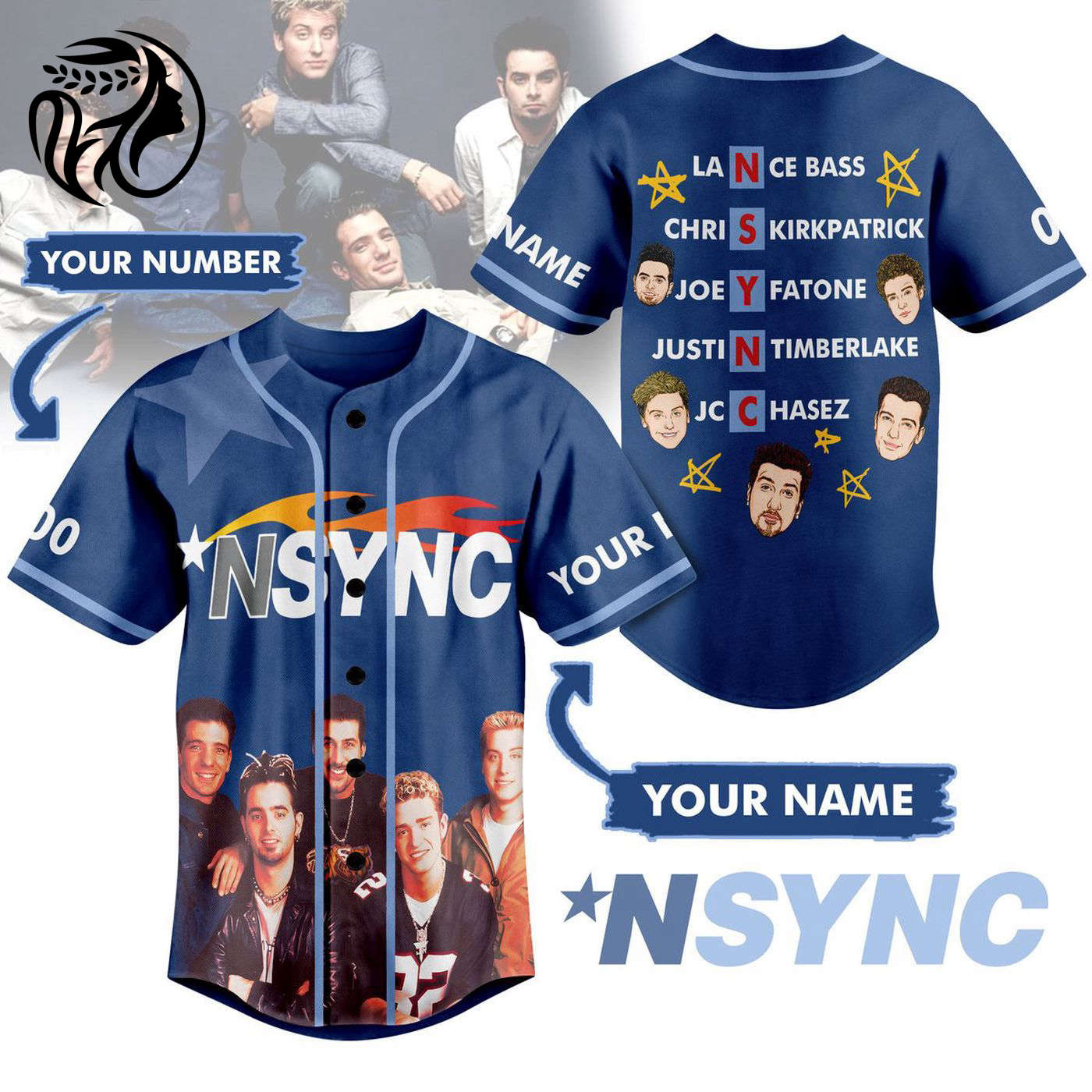 NSYNC Baseball Jersey For Men Women And Kids Gift