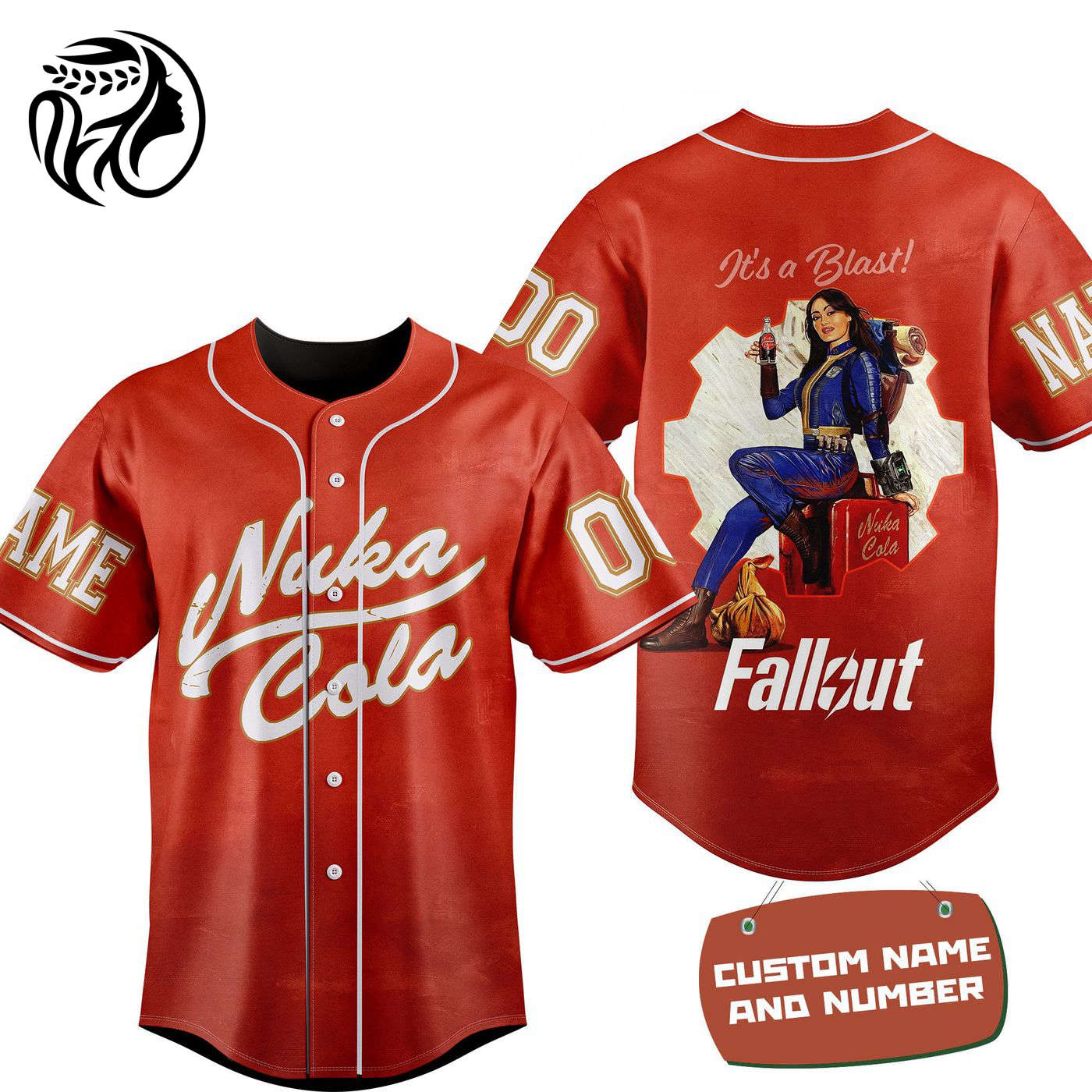 Nuka Cola Baseball Jersey For Men Women And Kids Gift