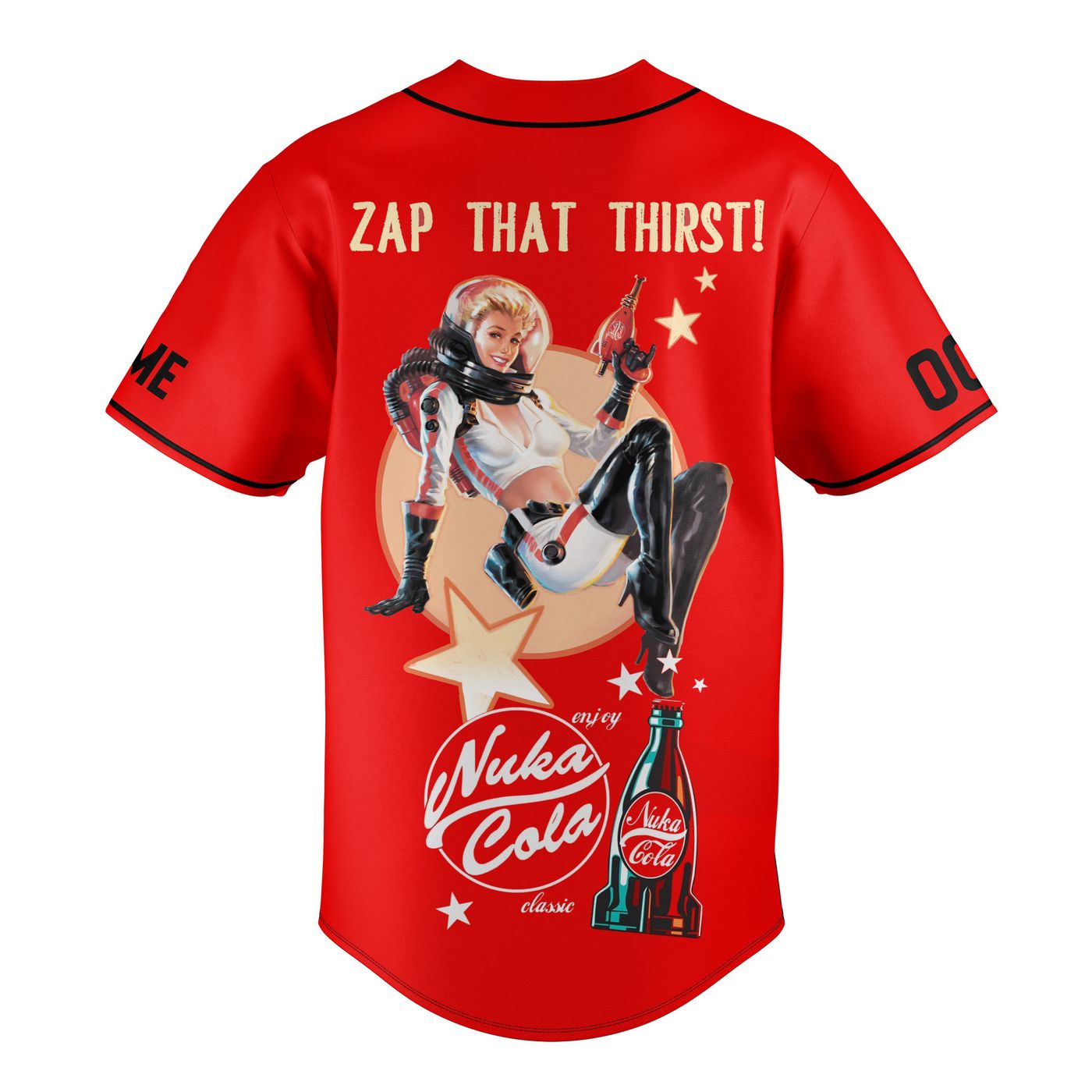 Nuka Cola Baseball Jersey For Men Women And Kids Gift Nuka Cola Baseball Jersey For Men Women And Kids Gift