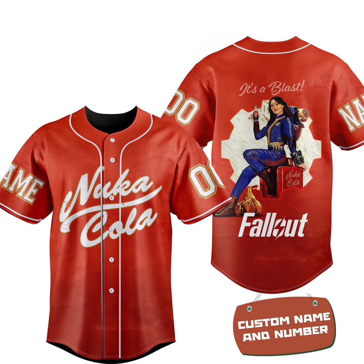 Nuka Cola Baseball Jersey For Men Women And Kids Gift
