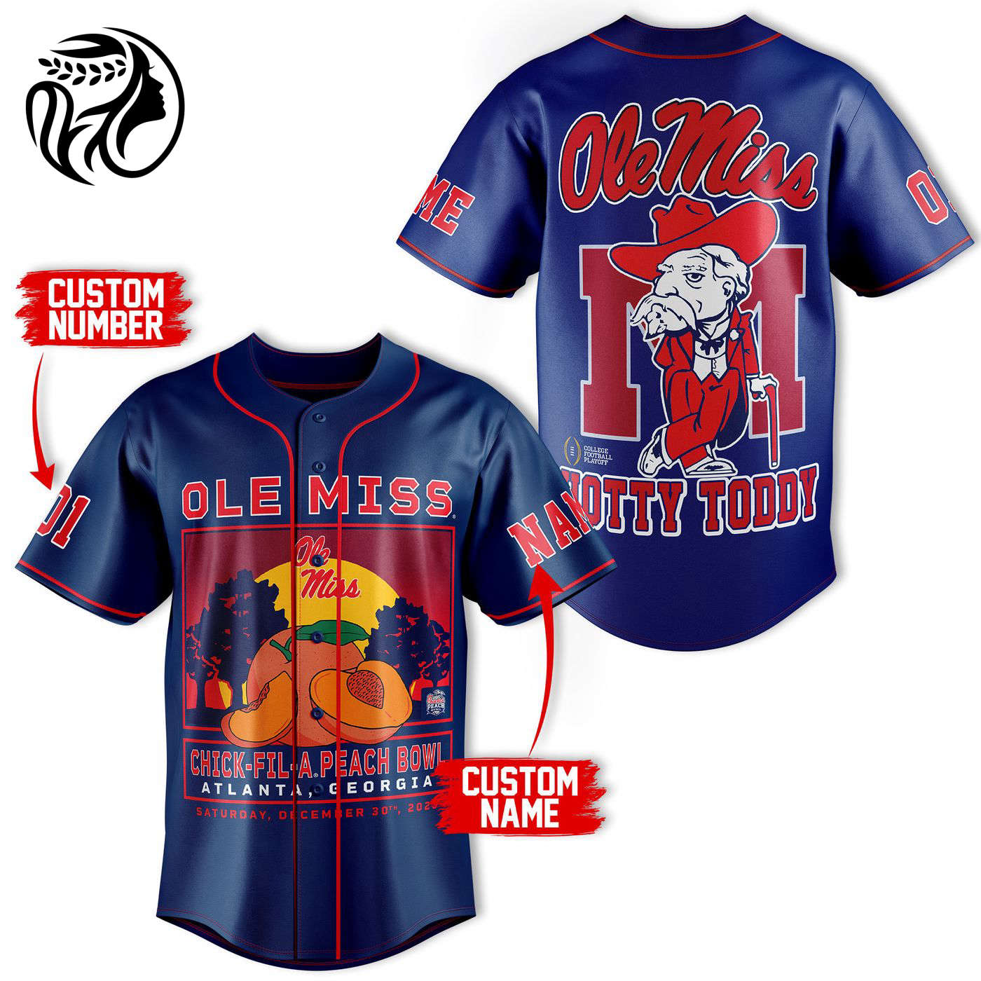 Ole Miss Rebels Baseball Jersey For Men Women And Kids Gift