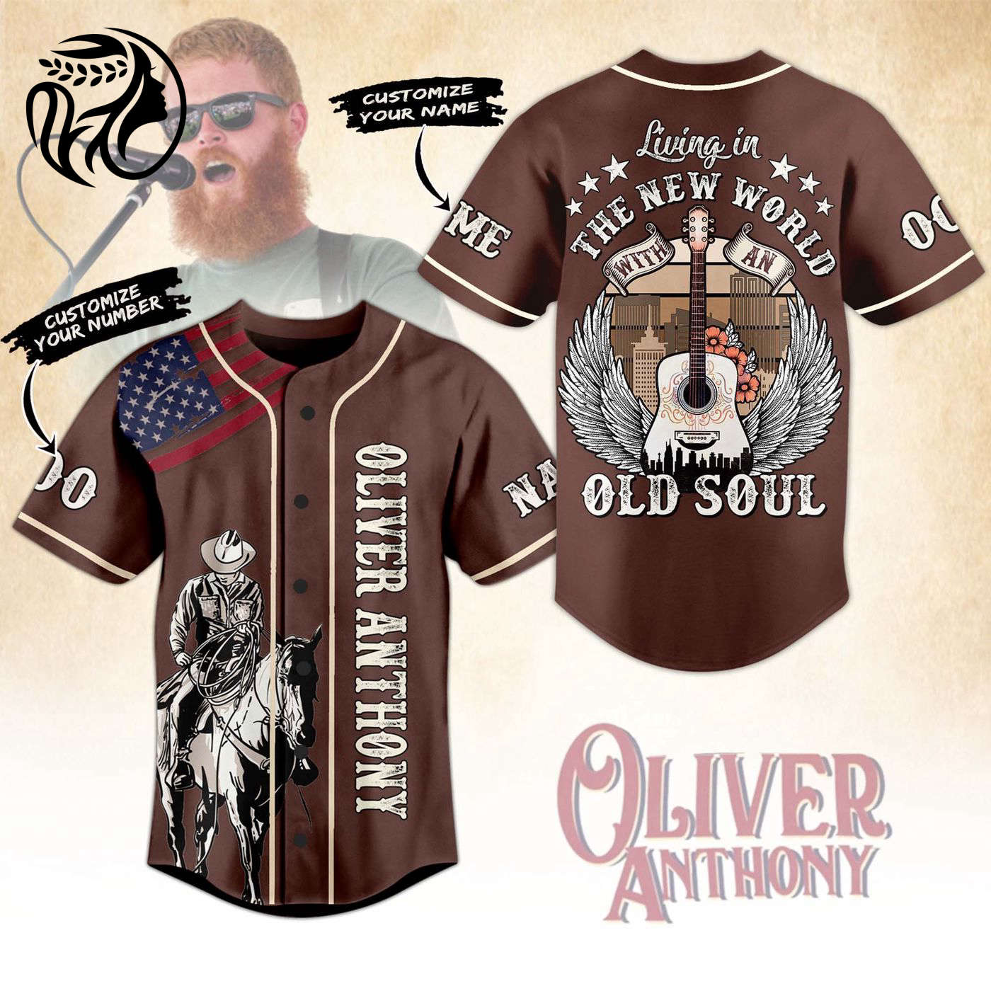 Oliver Anthony Baseball Jersey For Men Women And Kids Gift