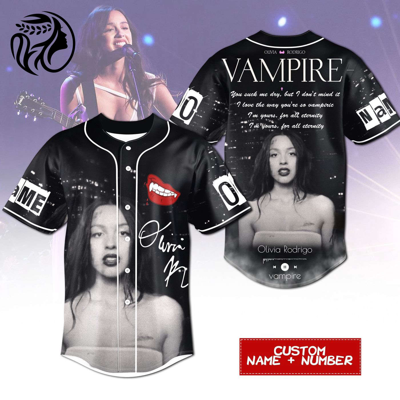 Olivia Rodrigo Baseball Jersey For Men Women And Kids Gift