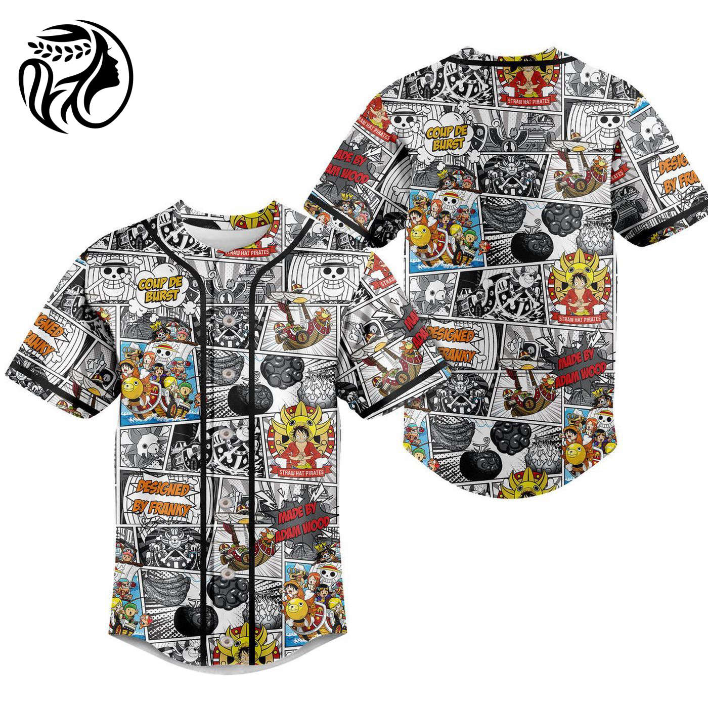 One Piece Baseball Jersey For Men Women And Kids Gift