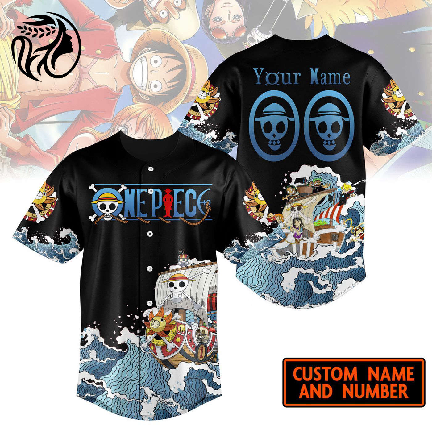 One Piece Baseball Jersey For Men Women And Kids Gift