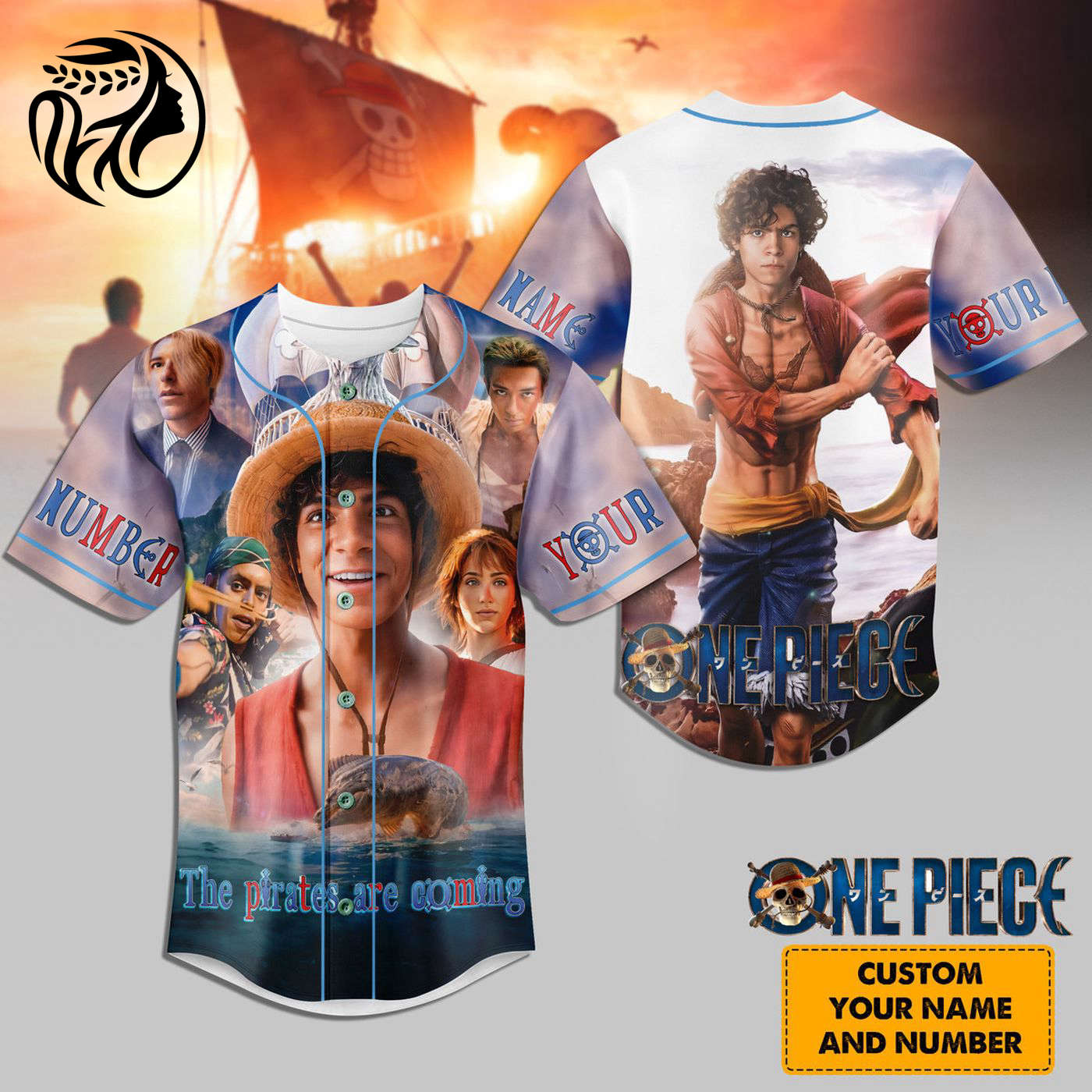 One Piece Baseball Jersey For Men Women And Kids Gift