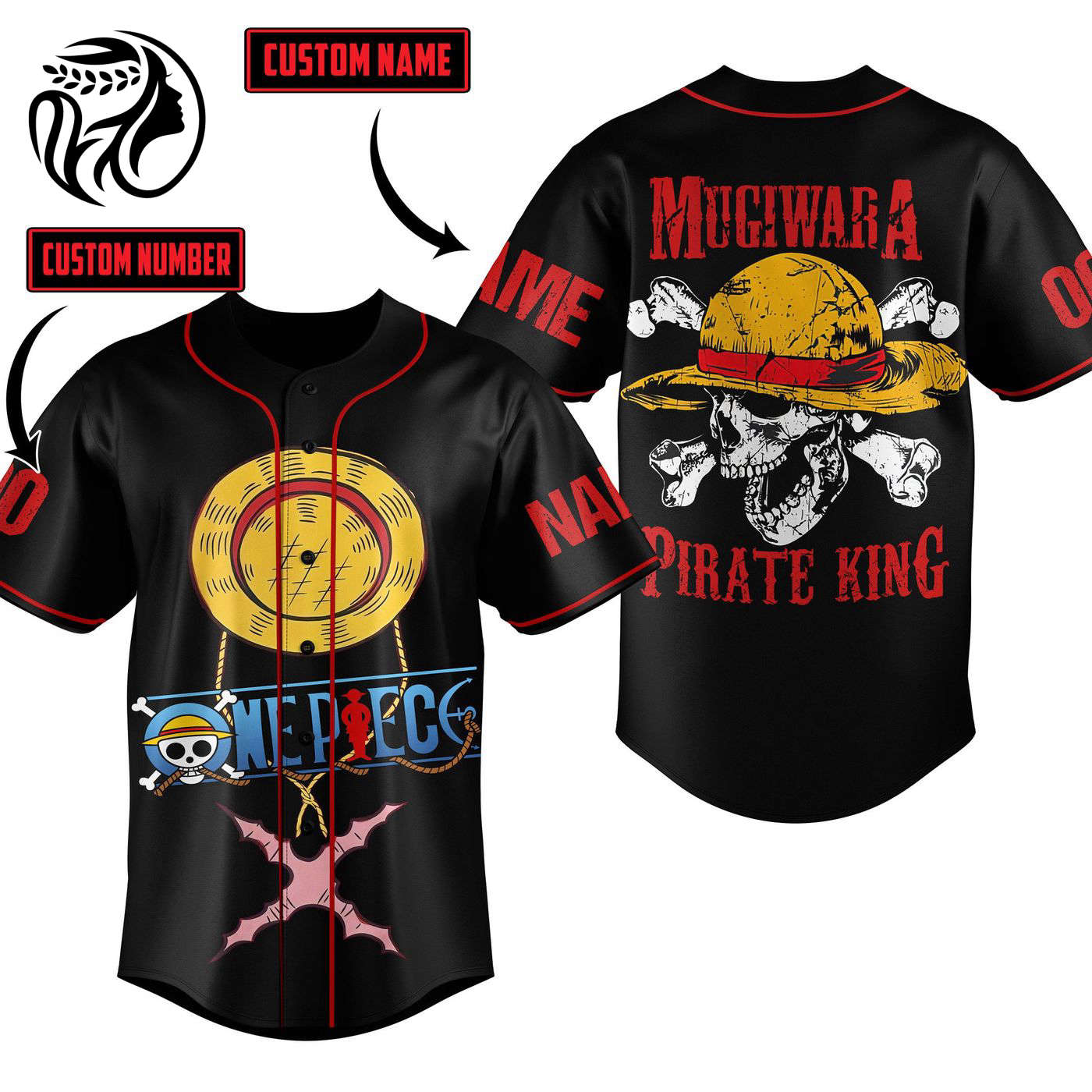 One Piece Baseball Jersey For Men Women And Kids Gift