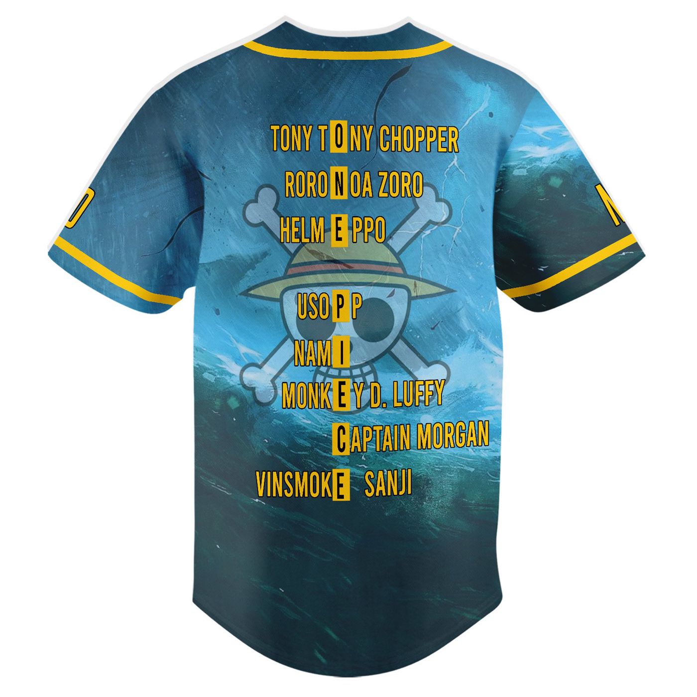 One Piece Characters Baseball Jersey For Men Women And Kids Gift