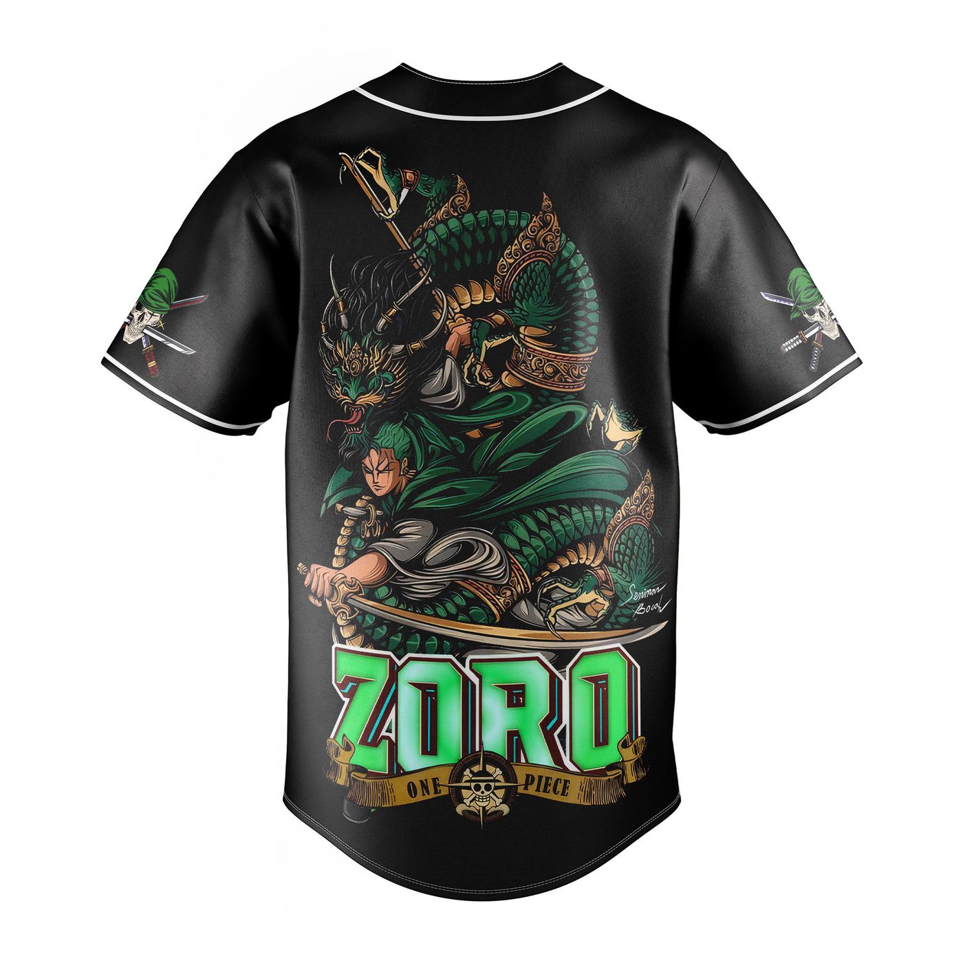 One Piece Zoro Baseball Jersey For Men Women And Kids Gift