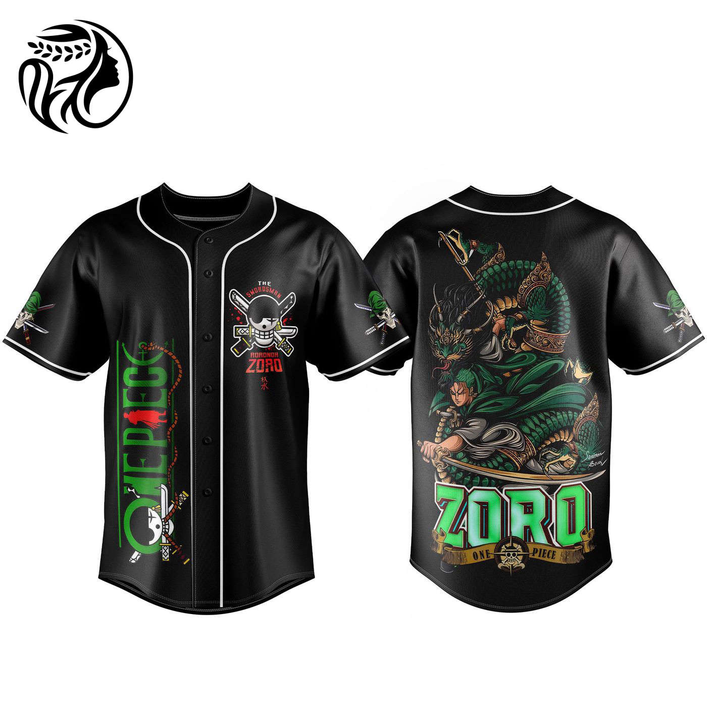One Piece Zoro Baseball Jersey For Men Women And Kids Gift