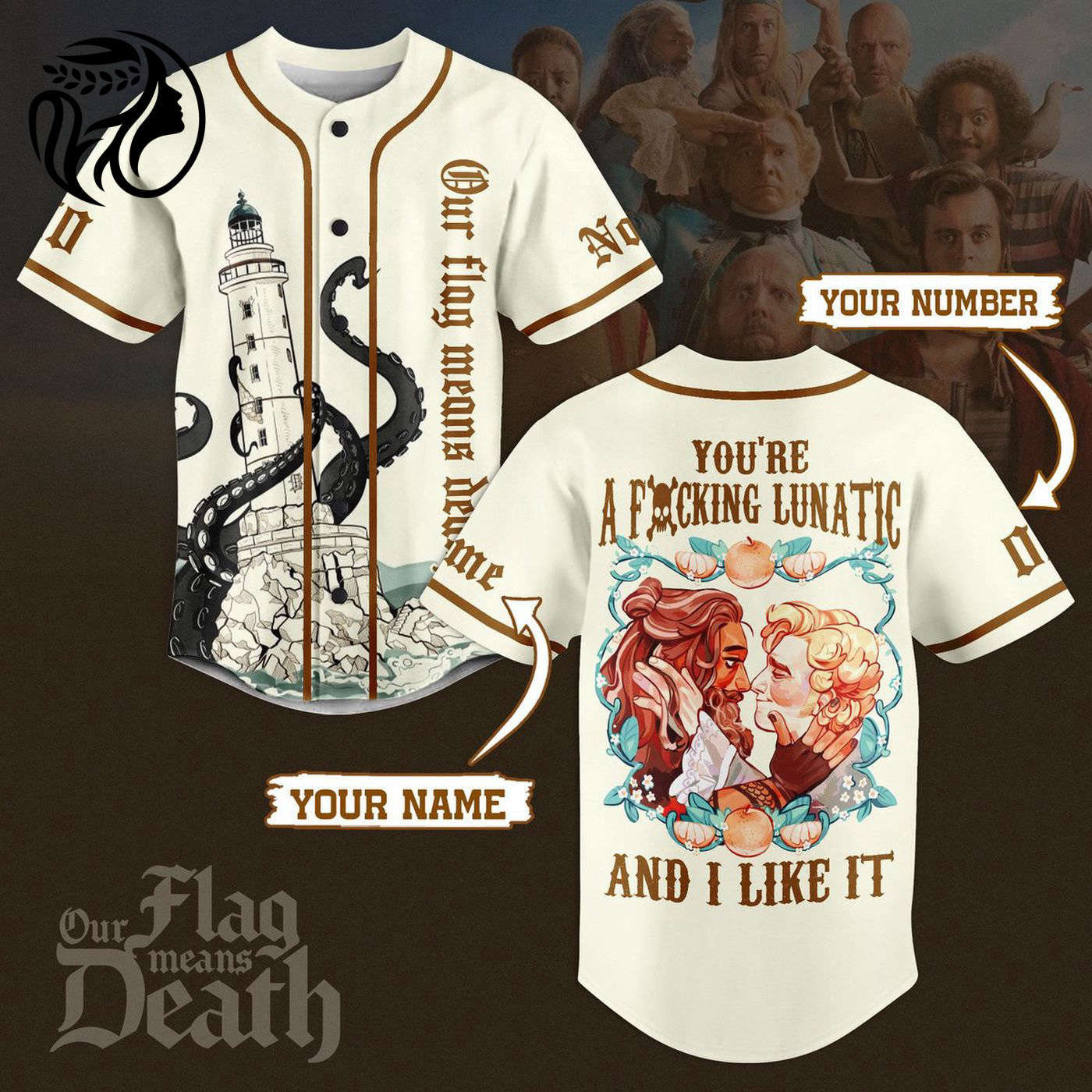 Our Flag Means Death Baseball Jersey For Men Women And Kids Gift