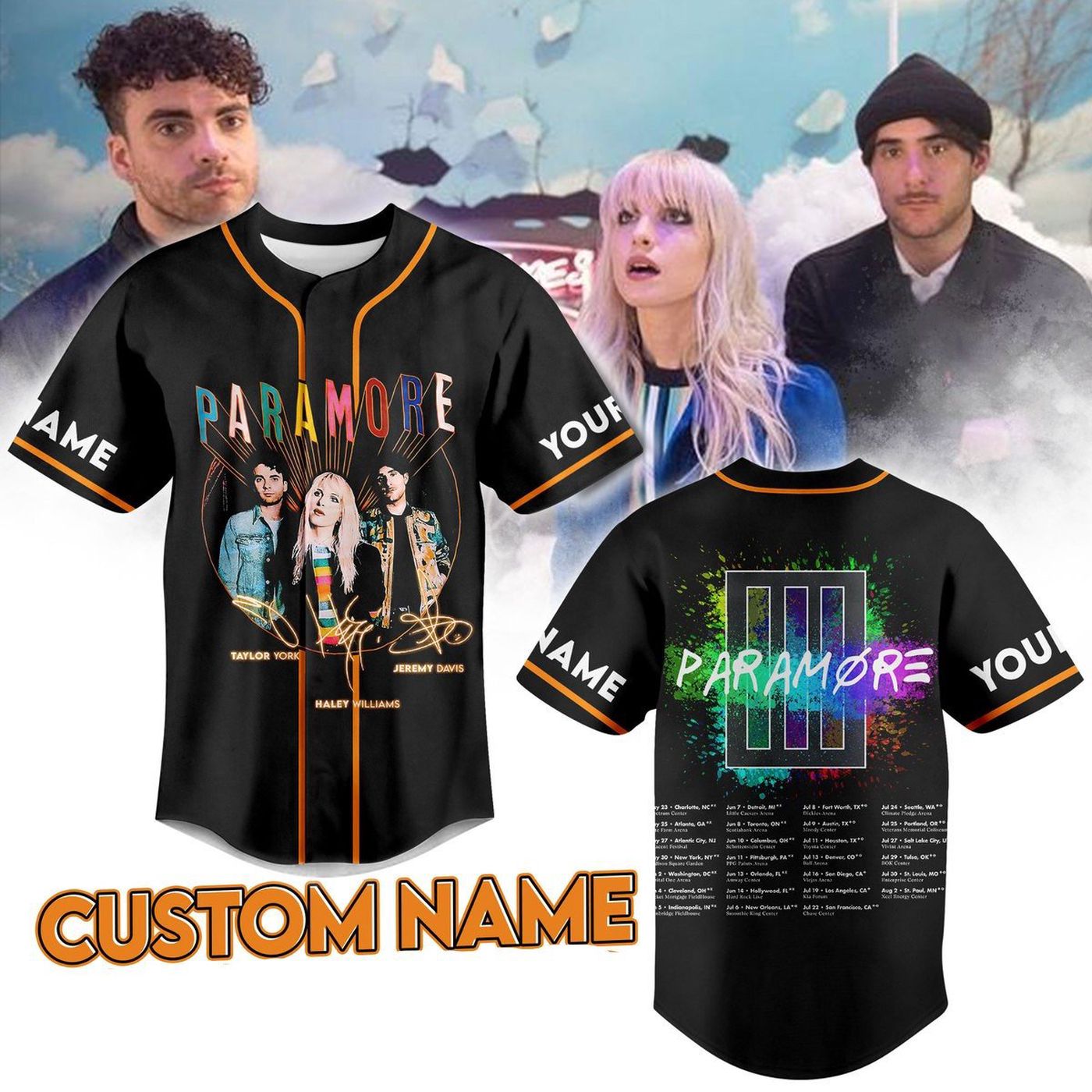 Paramore Baseball Jersey For Men Women And Kids Gift Paramore Baseball Jersey For Men Women And Kids Gift