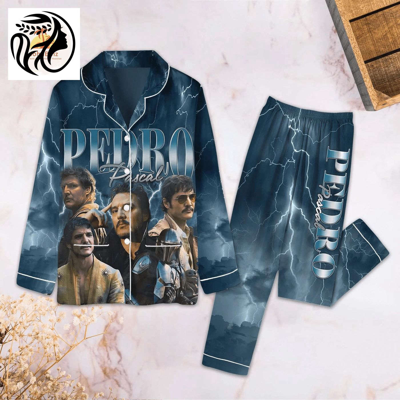 Vintage Pedro Pascal Pajamas: Movie-Inspired Daddy Set Perfect Gift For Her