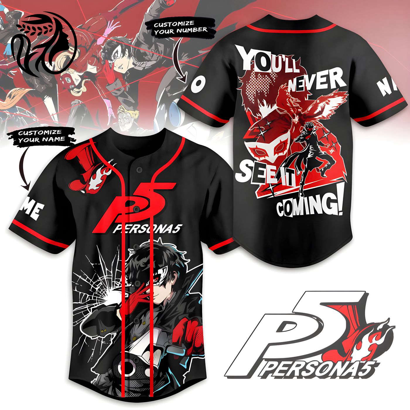 Persona Gift Baseball Jersey For Men Women And Kids Gift Gift