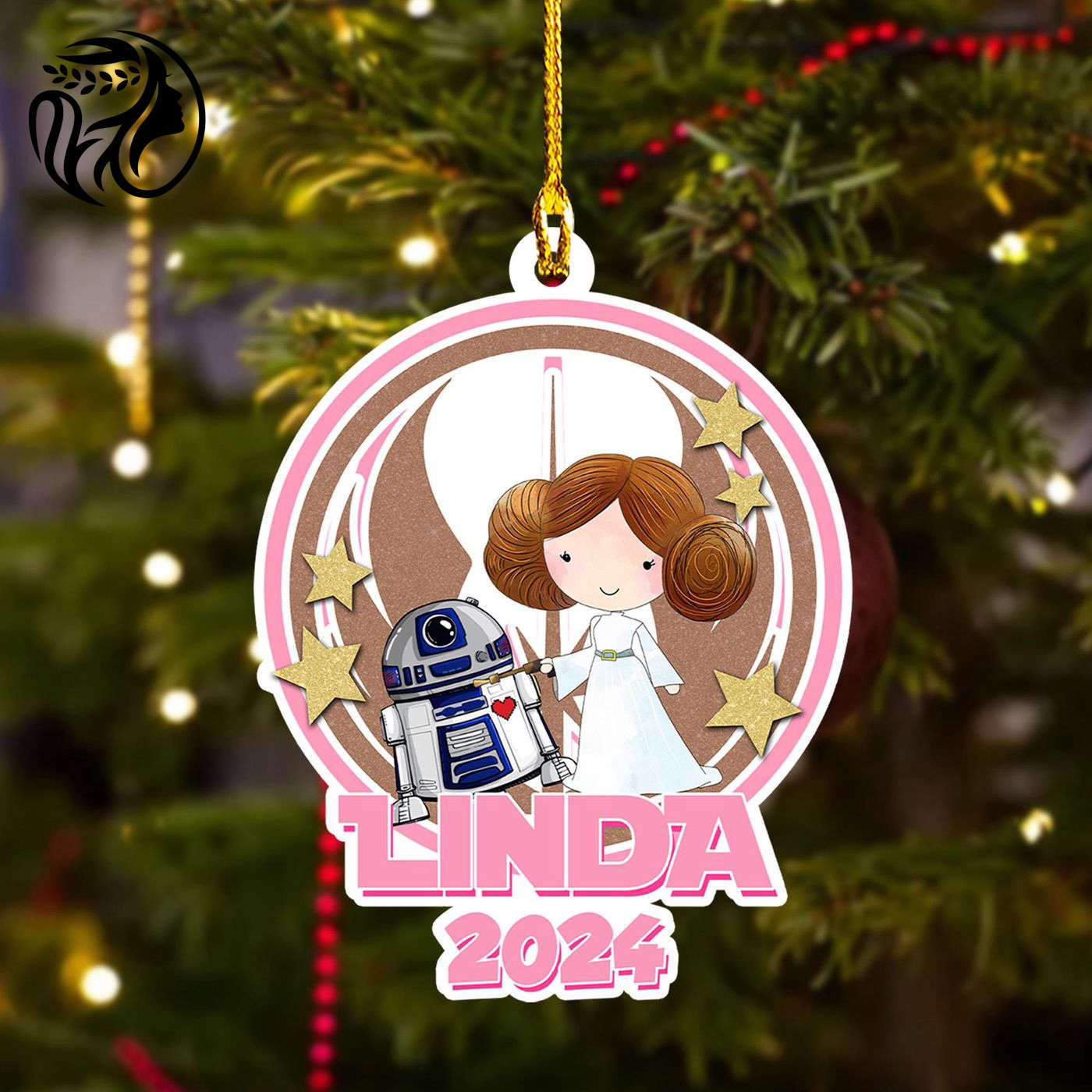 Customized Princess Ornament 2024: Cute American Movie Xmas Gift for Kids
