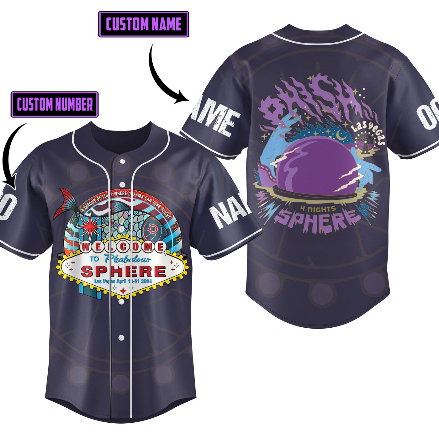 Phish Baseball Jersey For Men Women And Kids Gift