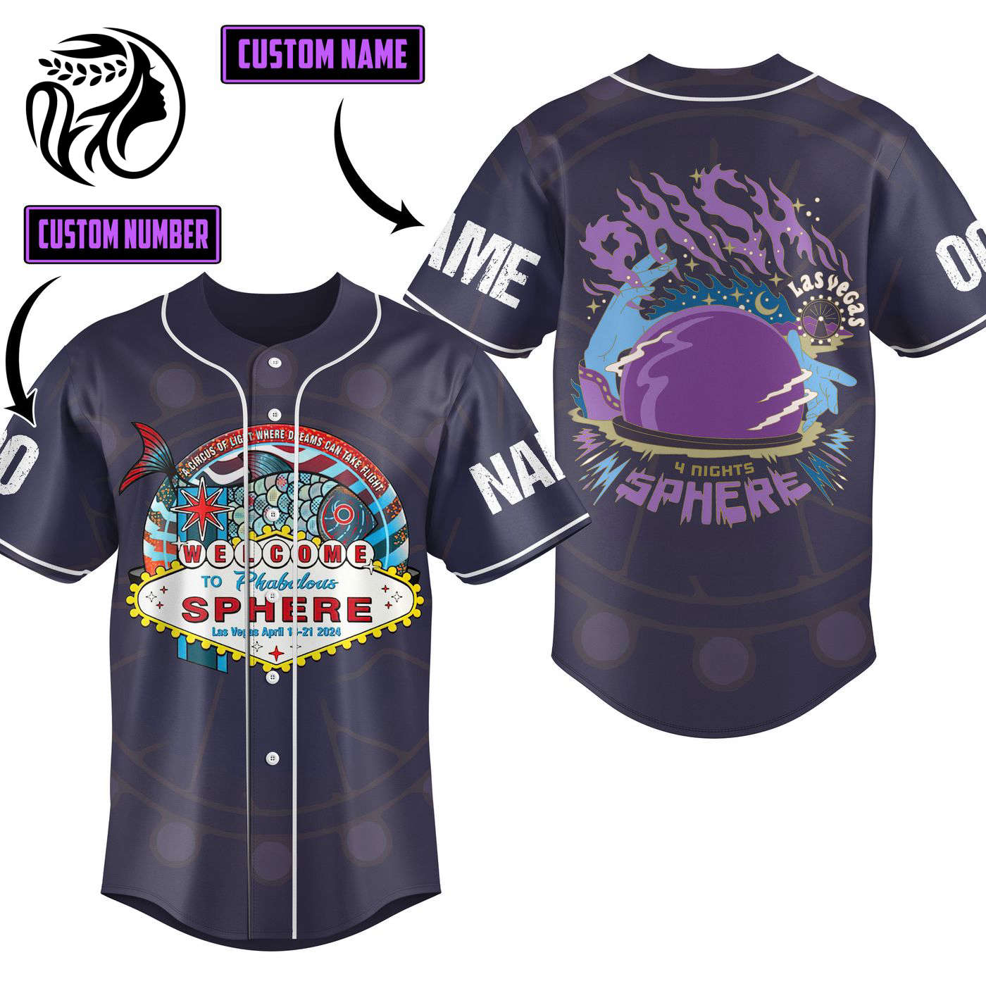 Phish Baseball Jersey For Men Women And Kids Gift