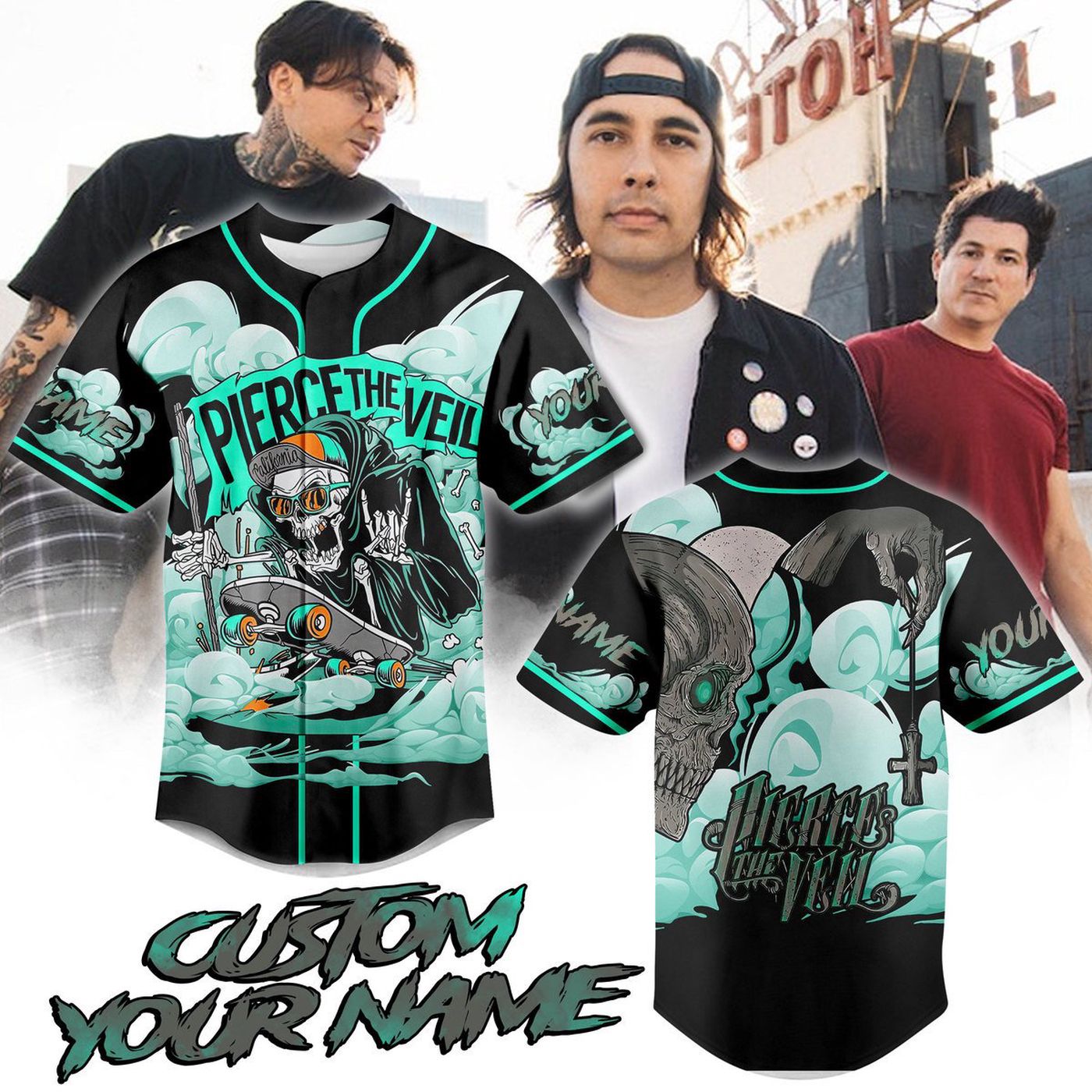 Pierce The Veil Baseball Jersey For Men Women And Kids Gift