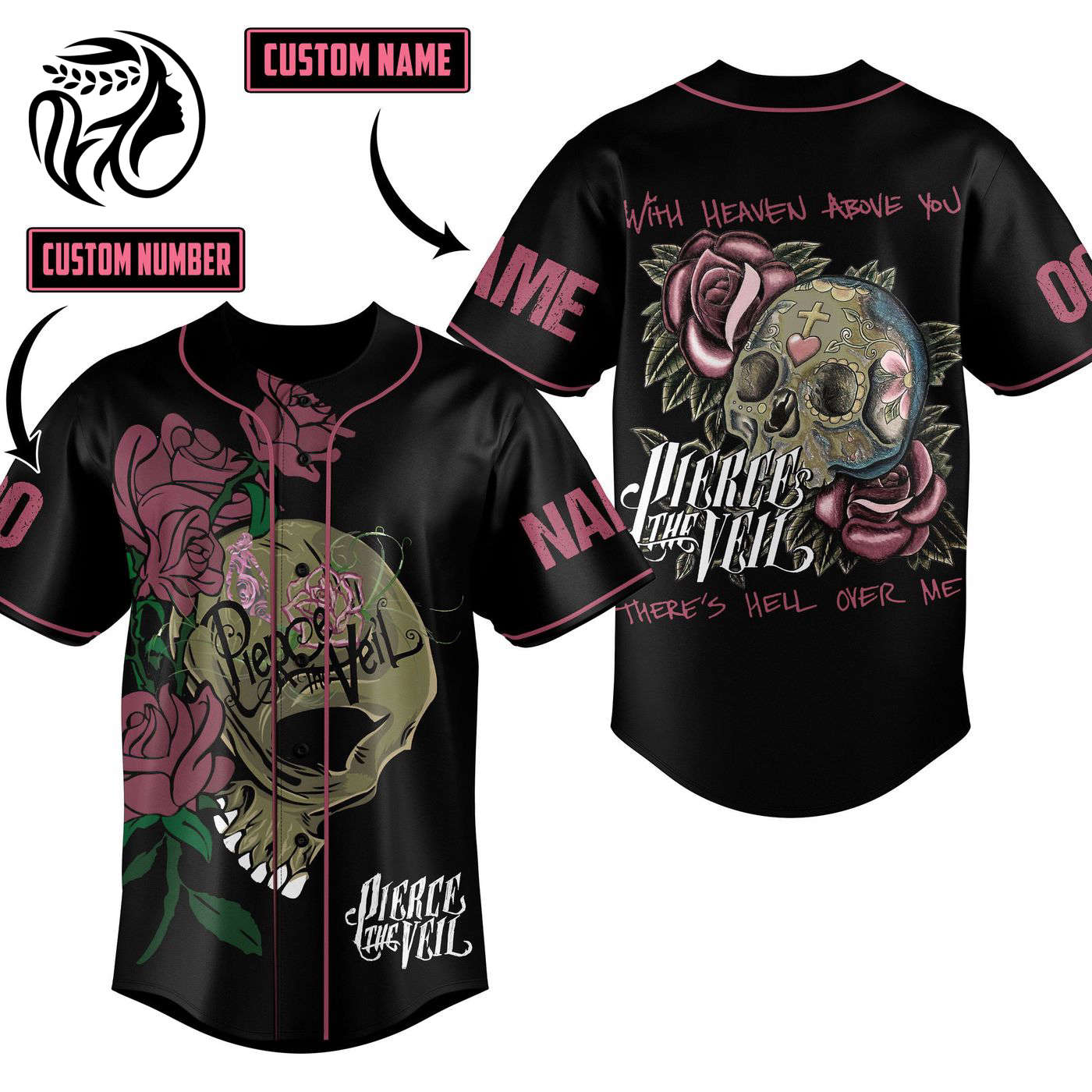 Pierce The Veil Baseball Jersey For Men Women And Kids Gift