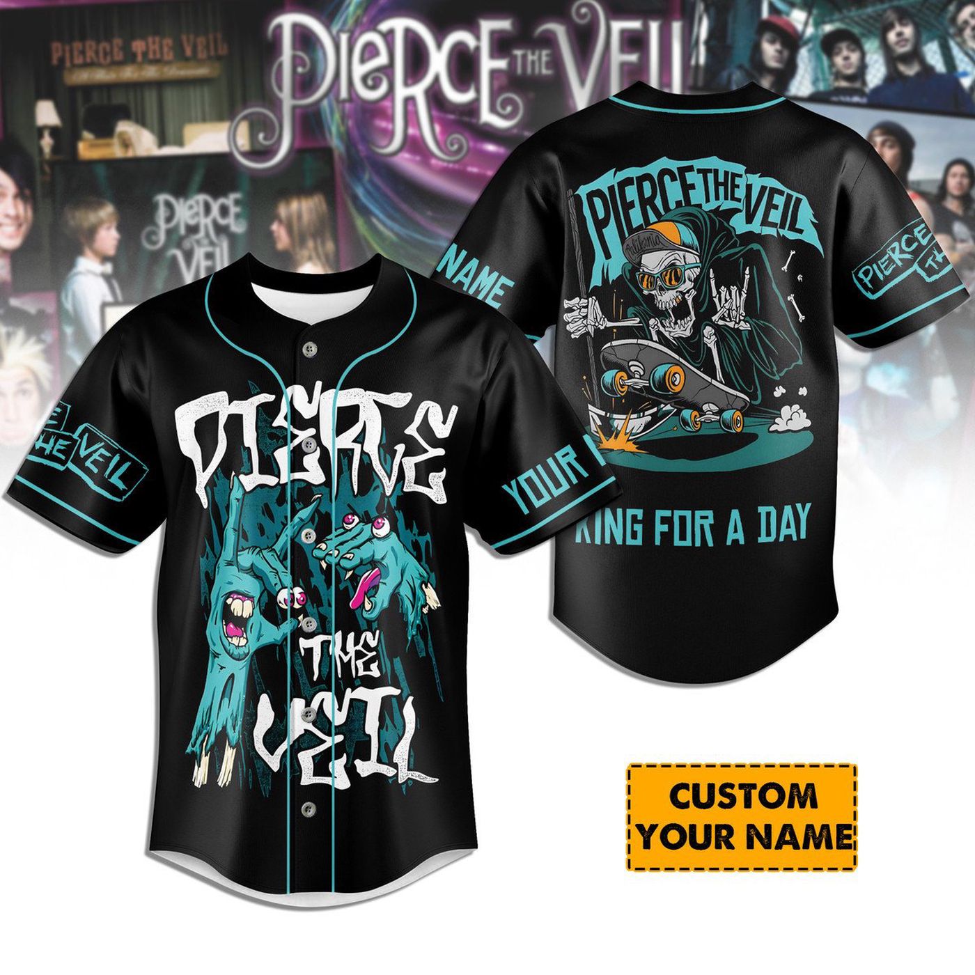 Pierce The Veil Baseball Jersey For Men Women And Kids Gift Pierce The Veil Baseball Jersey For Men Women And Kids Gift