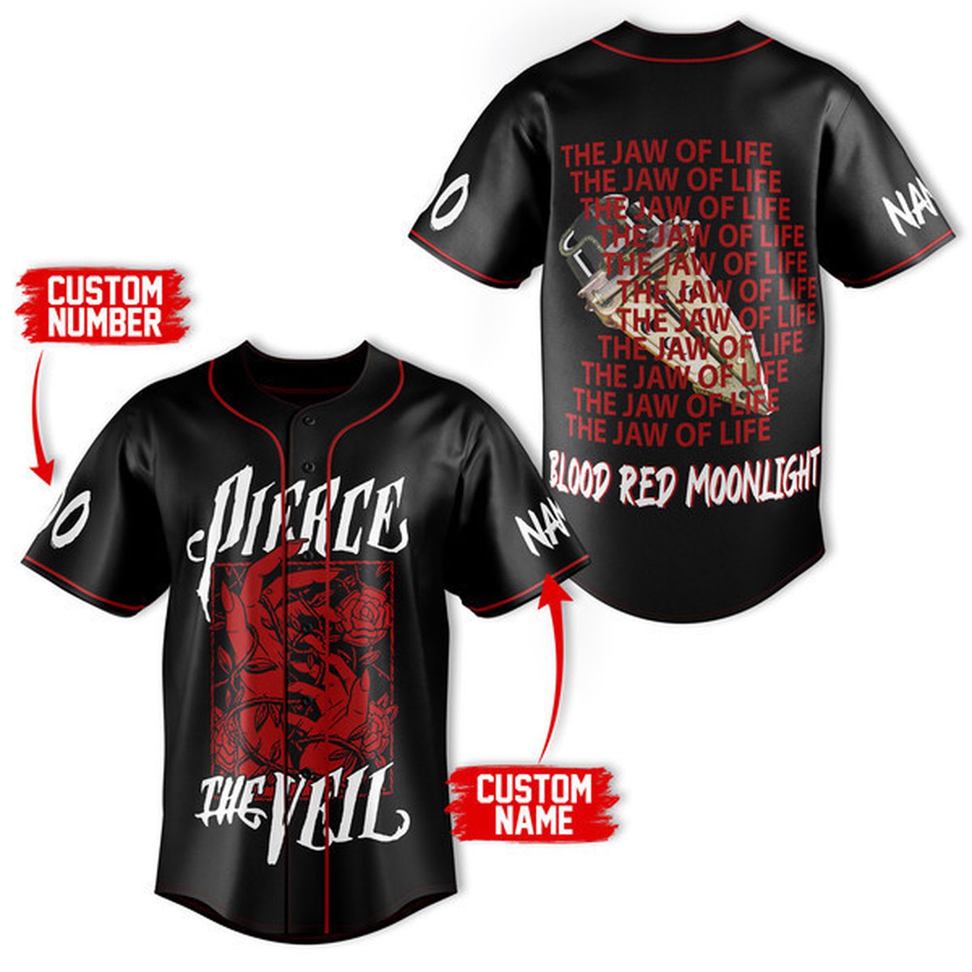 Pierce The Veil Baseball Jersey For Men Women And Kids Gift