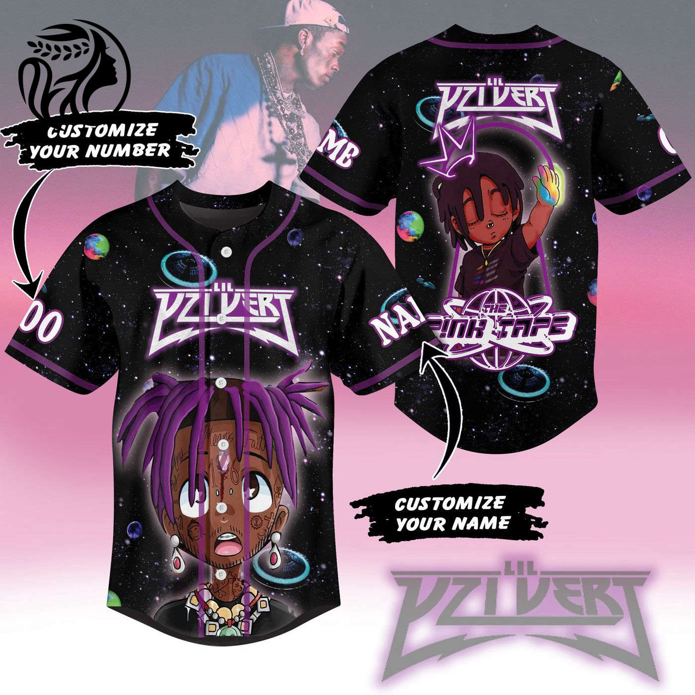 Pink Tape Baseball Jersey For Men Women And Kids Gift
