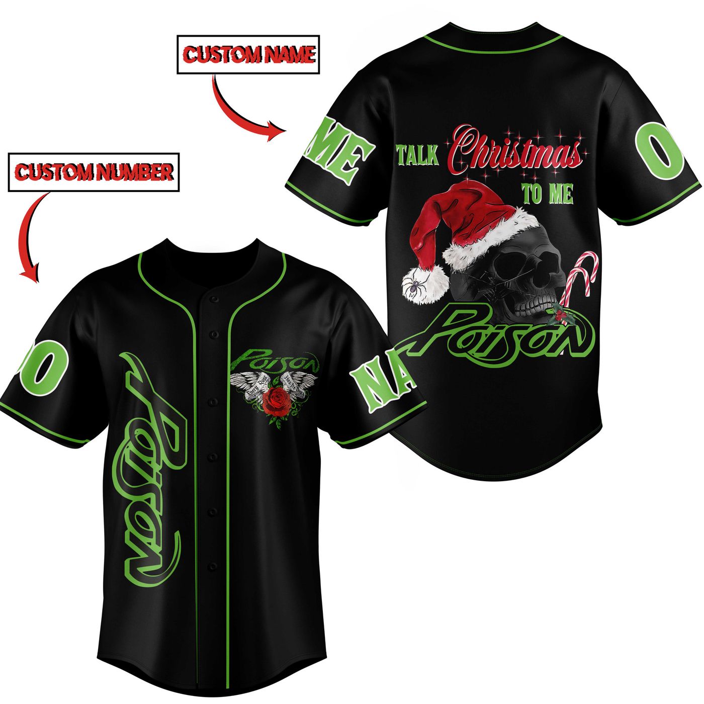 Poison Baseball Jersey For Men Women And Kids Gift