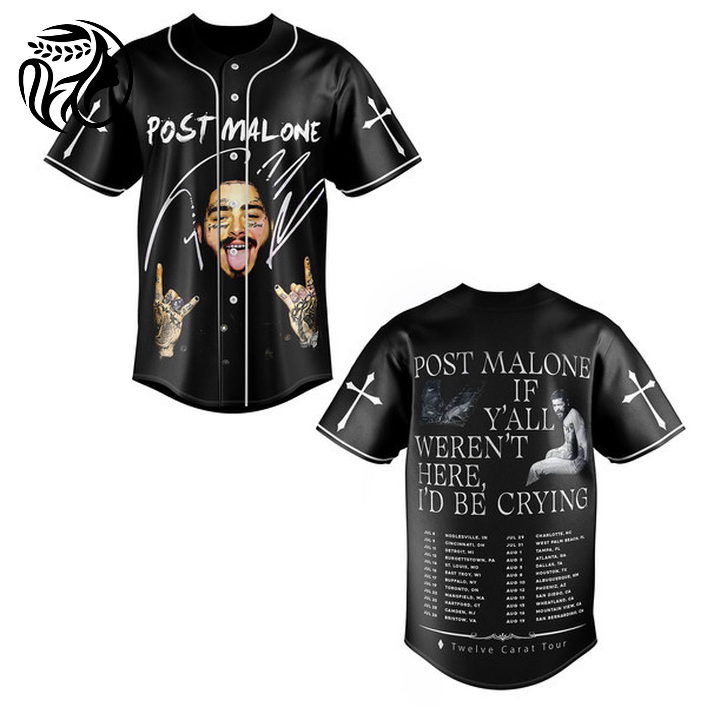 Post Malone Baseball Jersey For Men Women And Kids Gift