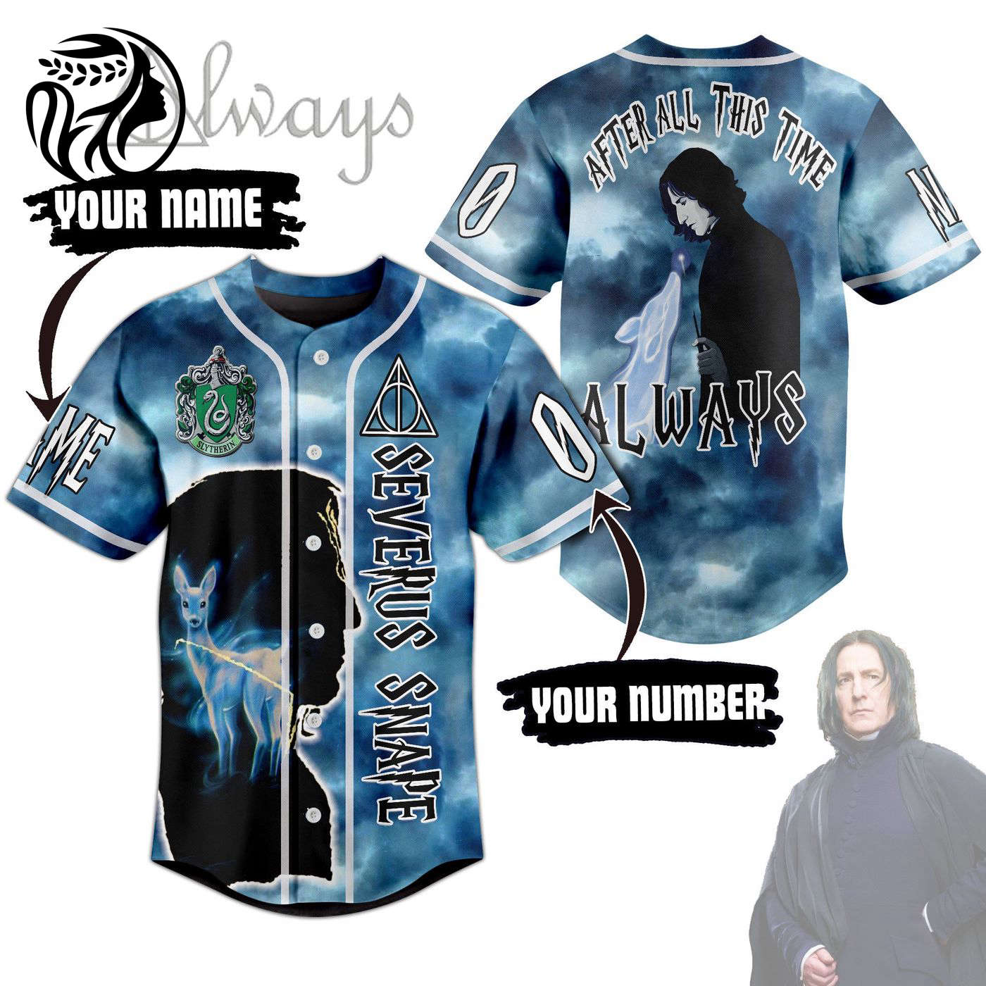 Professor Severus Snape Baseball Jersey For Men Women And Kids Gift