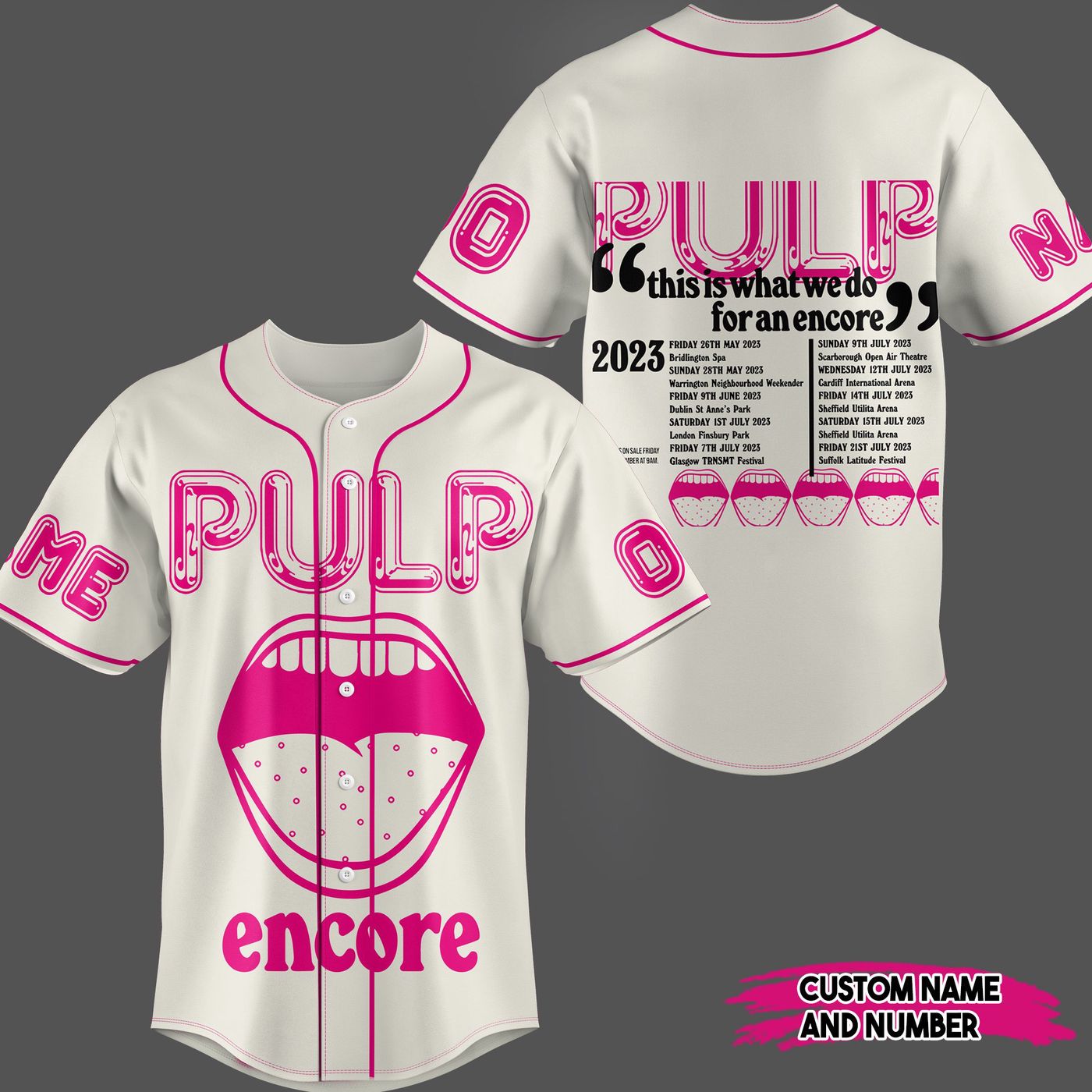 Pulp Encore Baseball Jersey For Men Women And Kids Gift