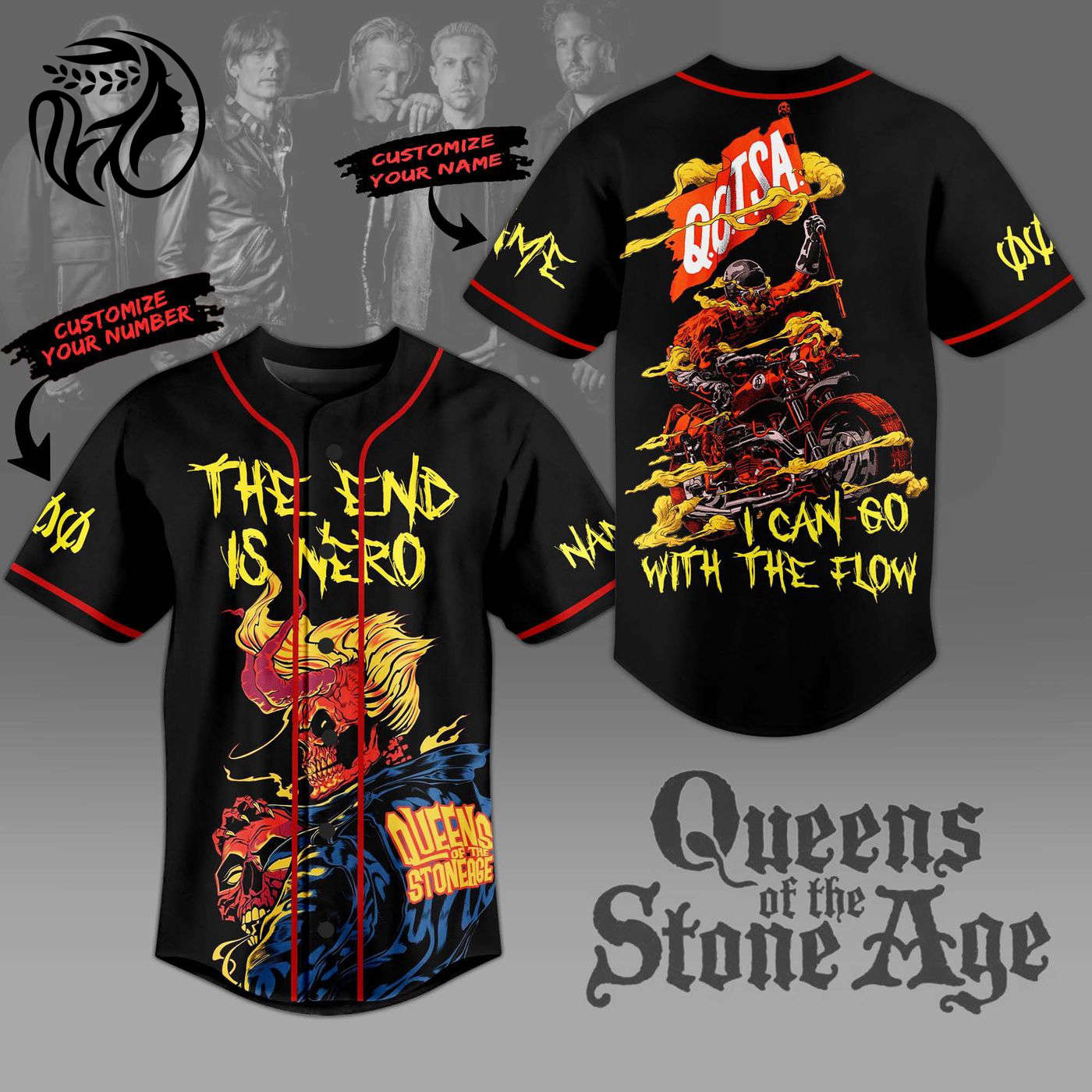 Queens of the Stone Age Baseball Jersey For Men Women And Kids Gift
