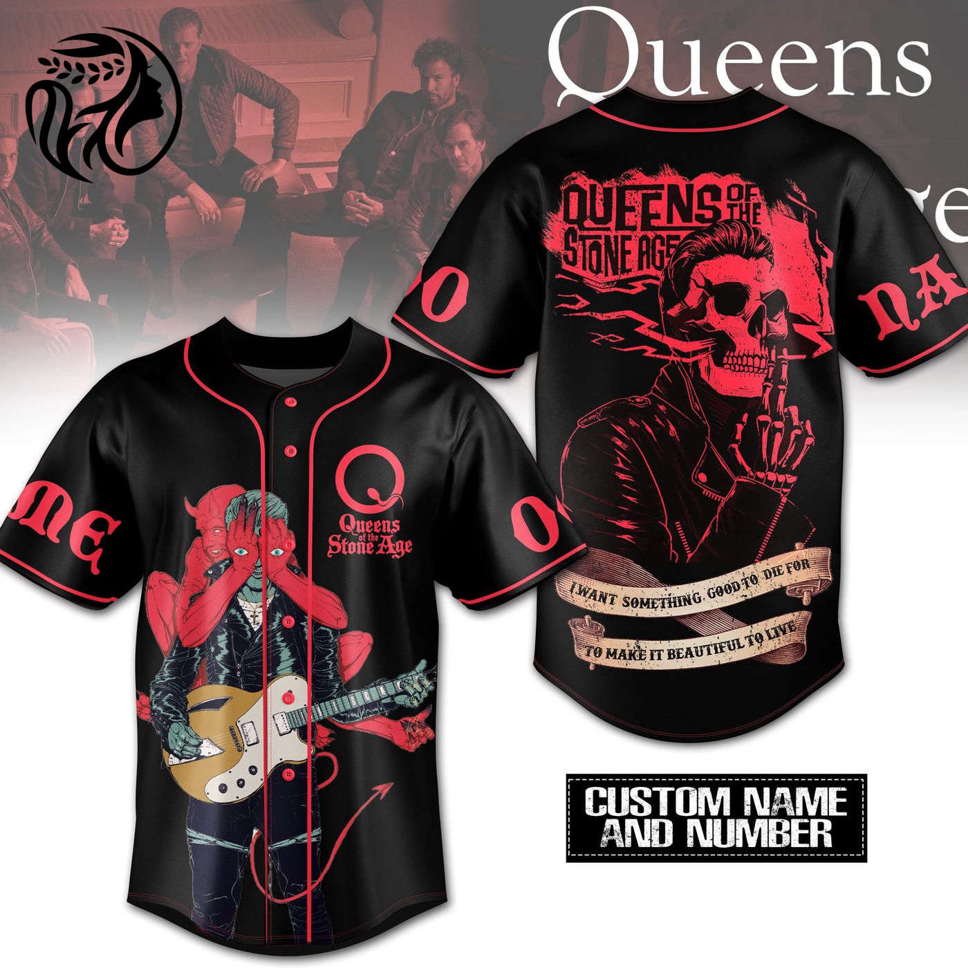 Queens of the Stone Age Baseball Jersey For Men Women And Kids Gift