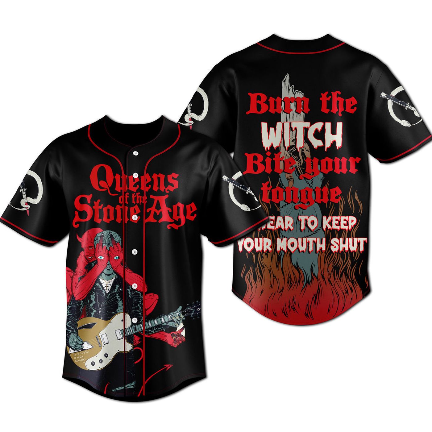 Queens Of The Stone Age Baseball Jersey For Men Women And Kids Gift