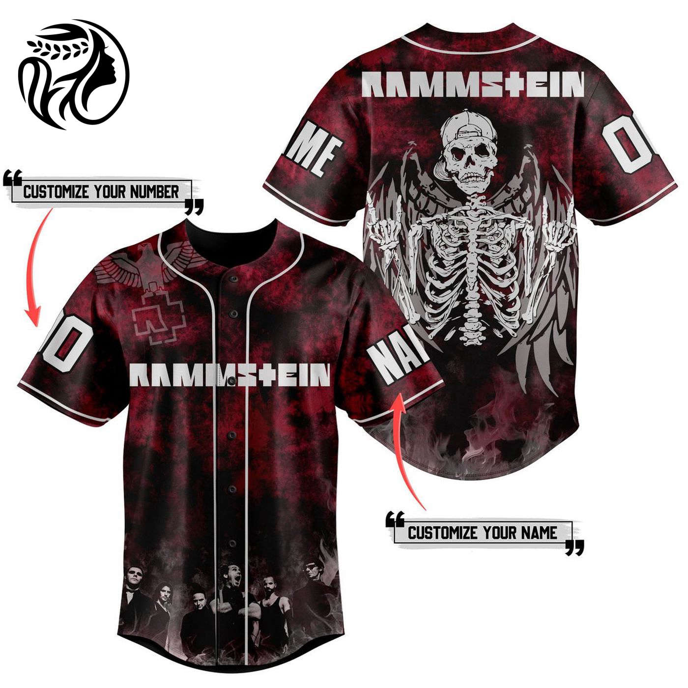 Rammstein Baseball Jersey For Men Women And Kids Gift