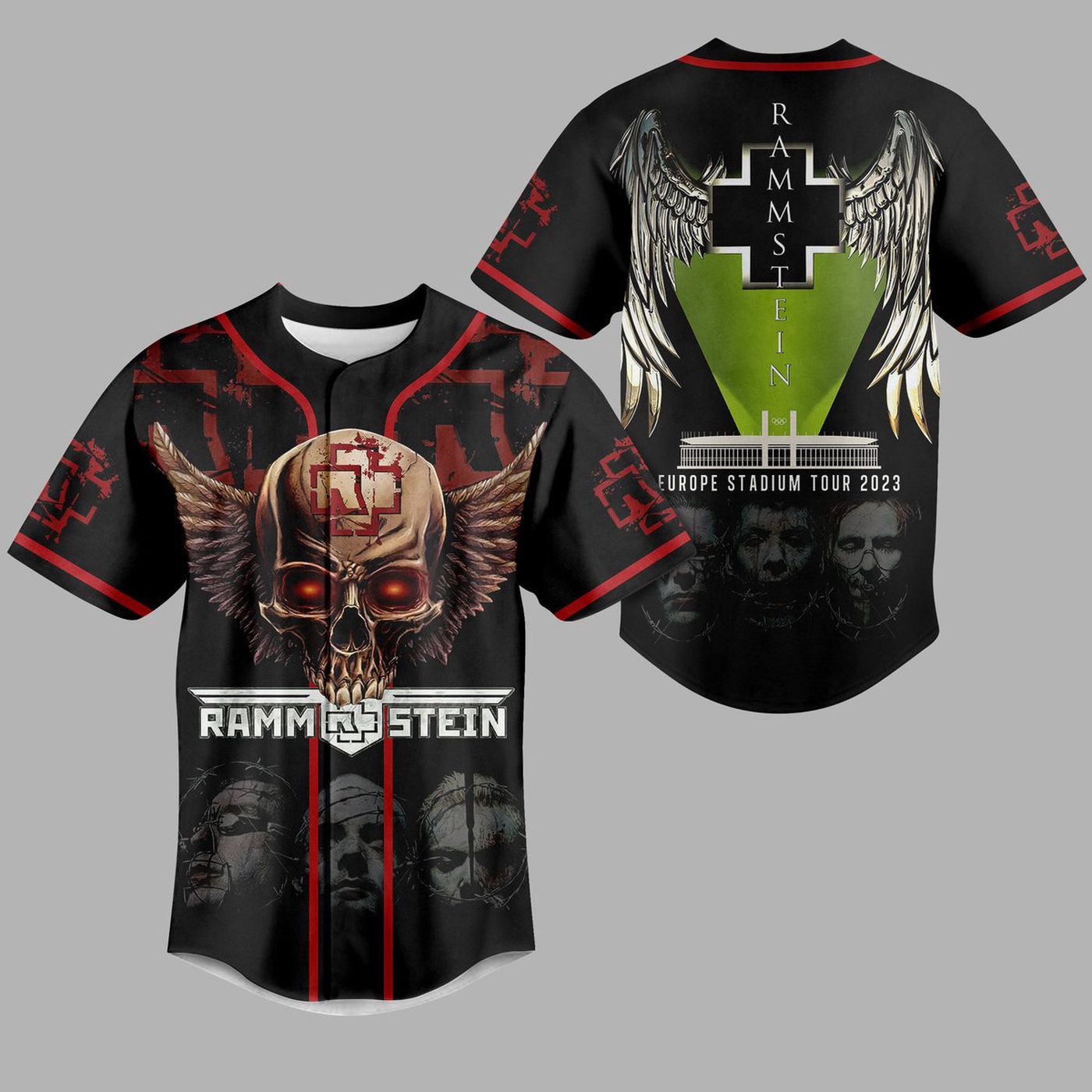 Rammstein Baseball Jersey For Men Women And Kids Gift
