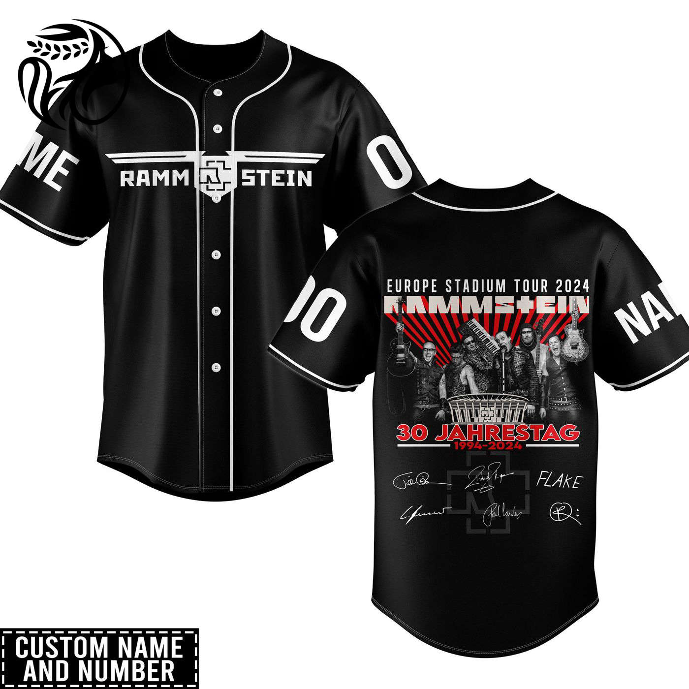 Rammstein Baseball Jersey For Men Women And Kids Gift