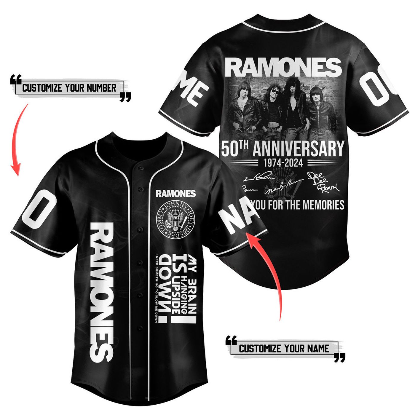 Ramones Baseball Jersey For Men Women And Kids Gift