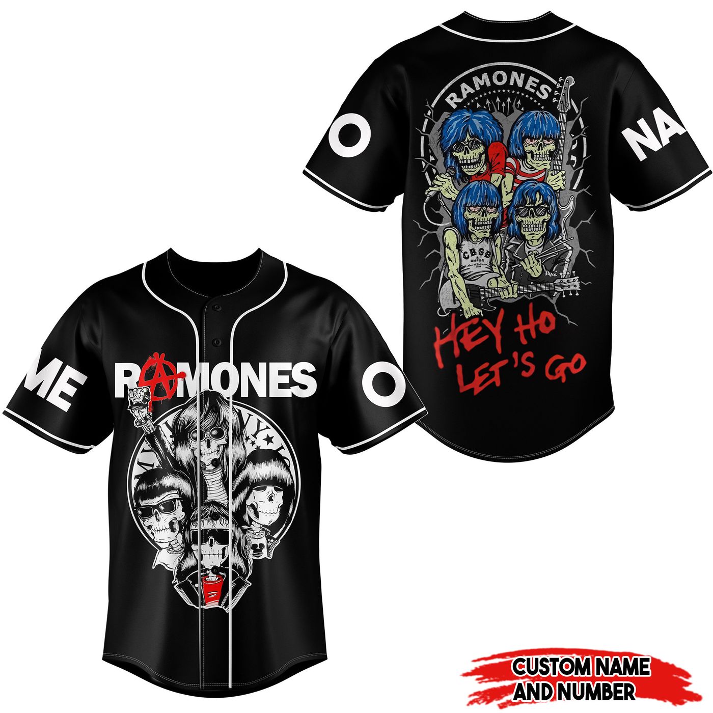 Ramones Baseball Jersey For Men Women And Kids Gift