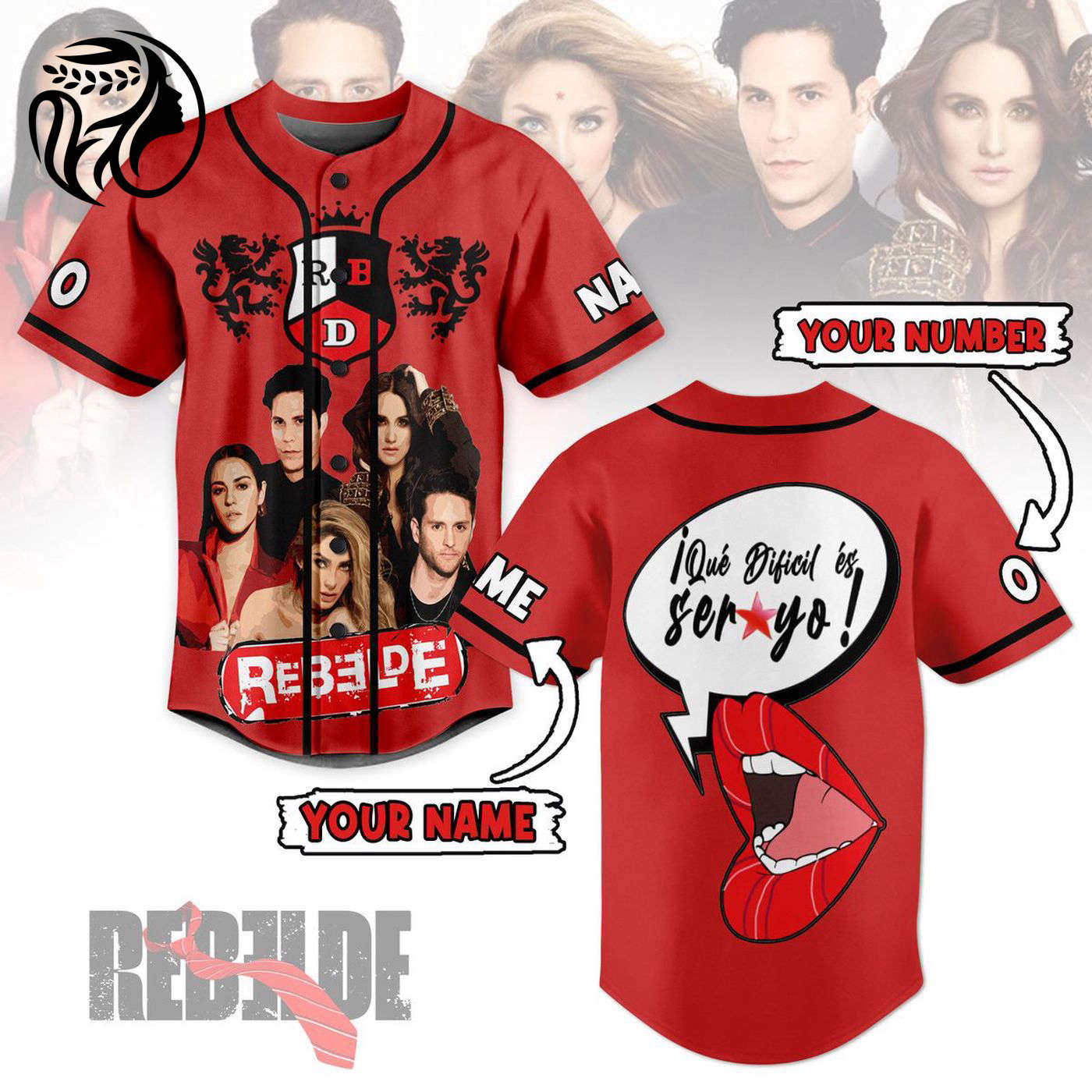 RBD Rebelde Baseball Jersey For Men Women And Kids Gift