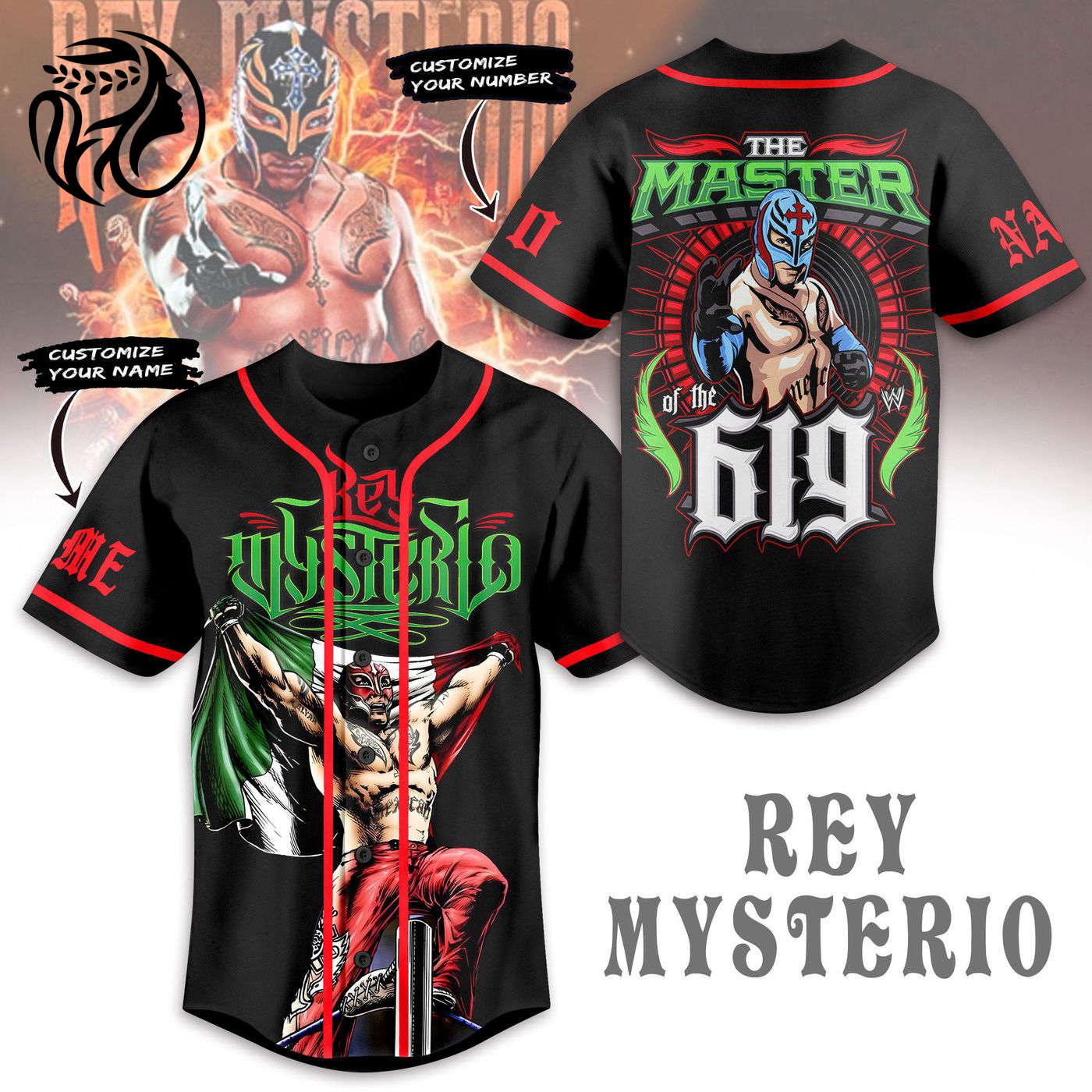Rey Mysterio Baseball Jersey For Men Women And Kids Gift