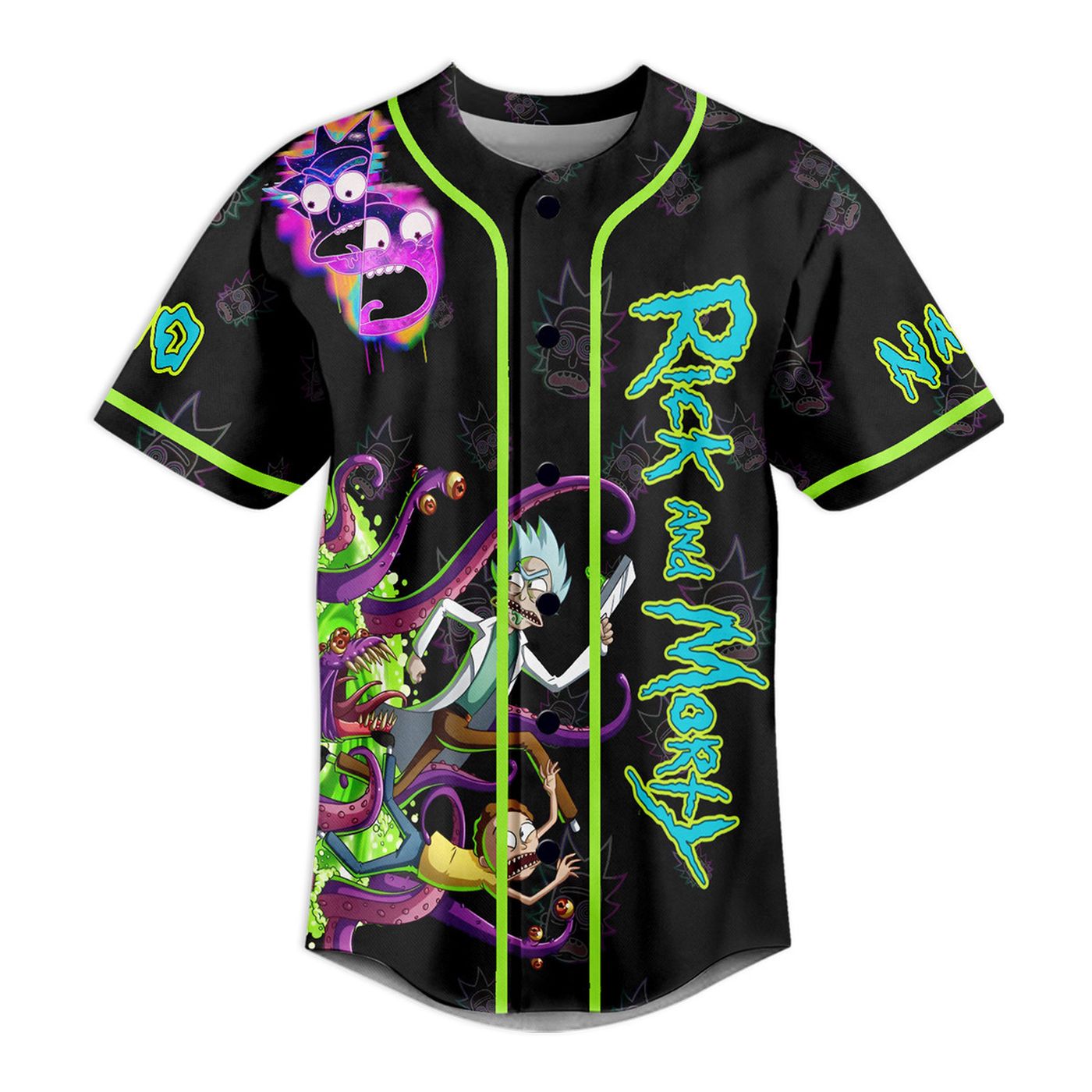 Rick And Morty Baseball Jersey For Men Women And Kids Gift Rick And Morty Baseball Jersey For Men Women And Kids Gift