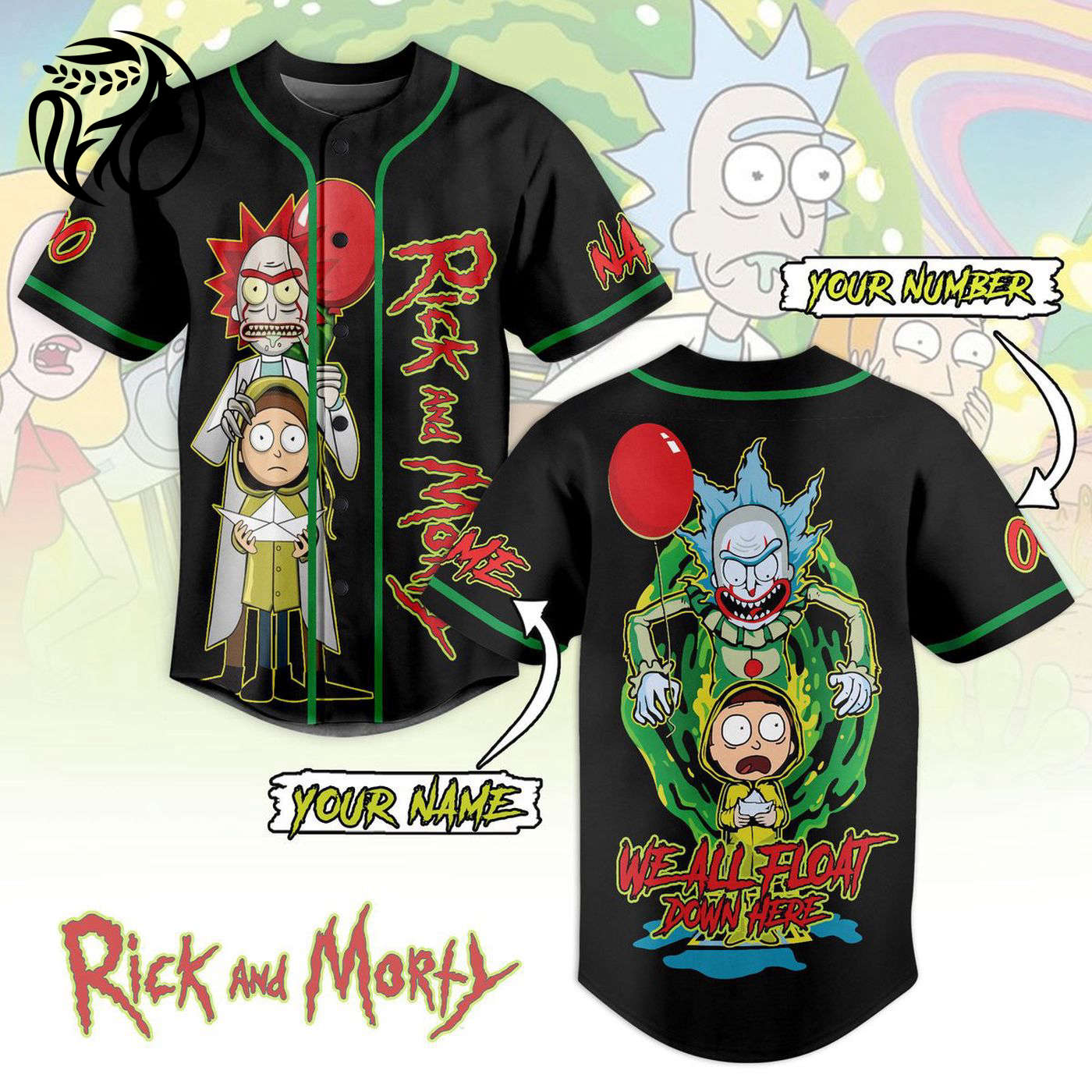 Rick and Morty Baseball Jersey For Men Women And Kids Gift