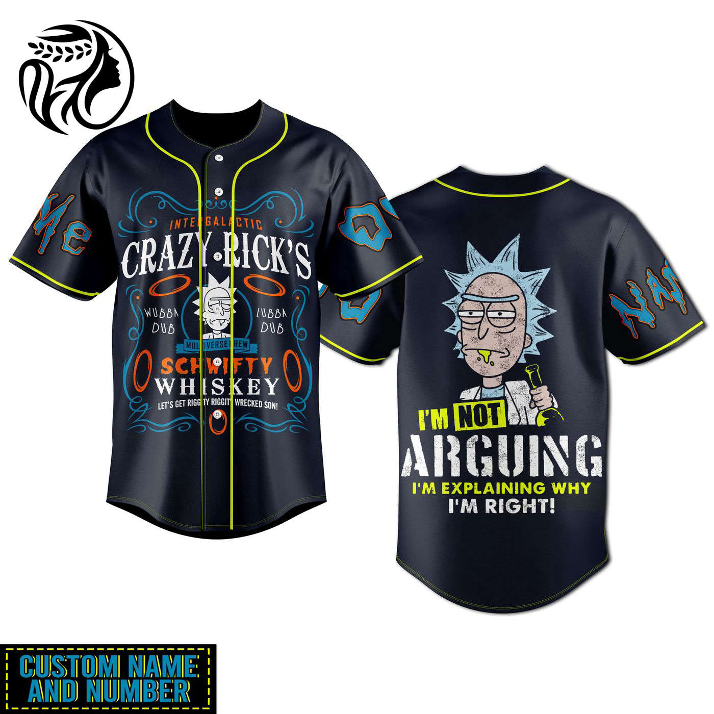 Rick And Morty Baseball Jersey For Men Women And Kids Gift