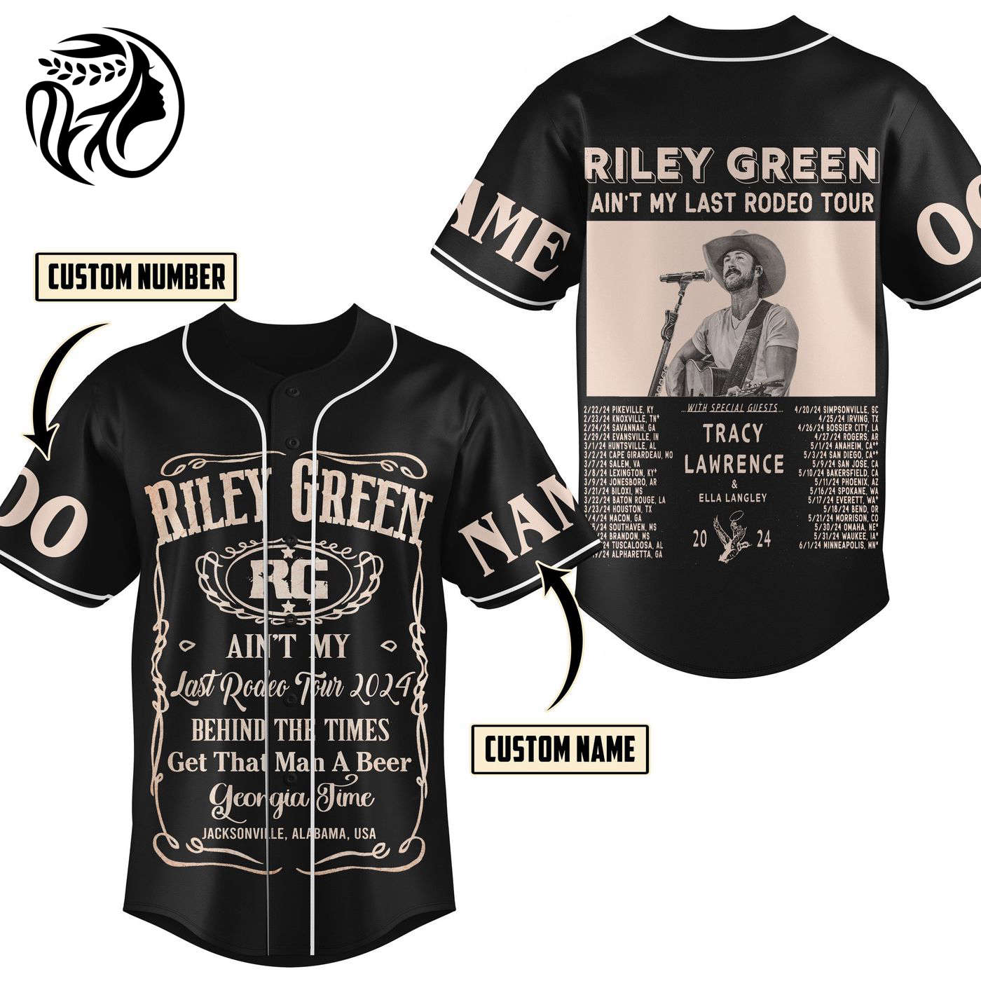 Riley Green Baseball Jersey For Men Women And Kids Gift