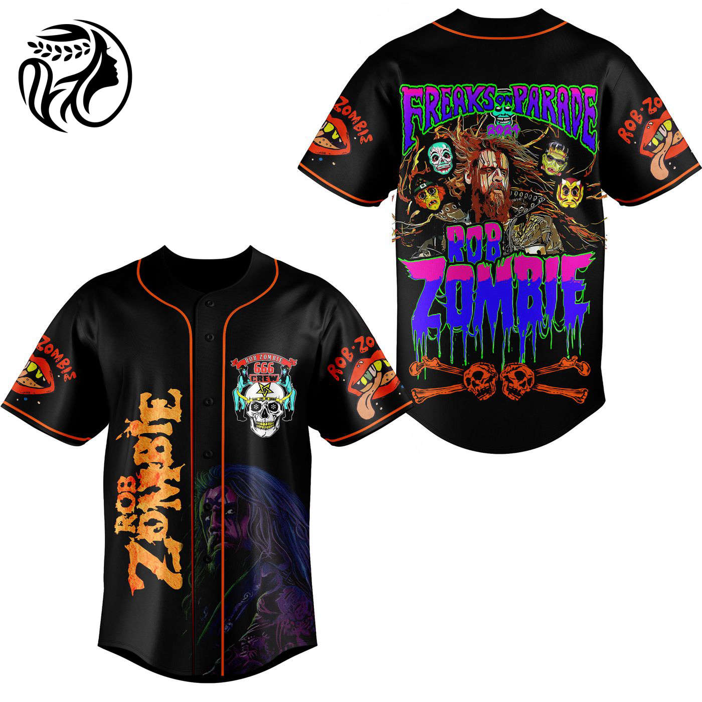 Rob Zombie Baseball Jersey For Men Women And Kids Gift